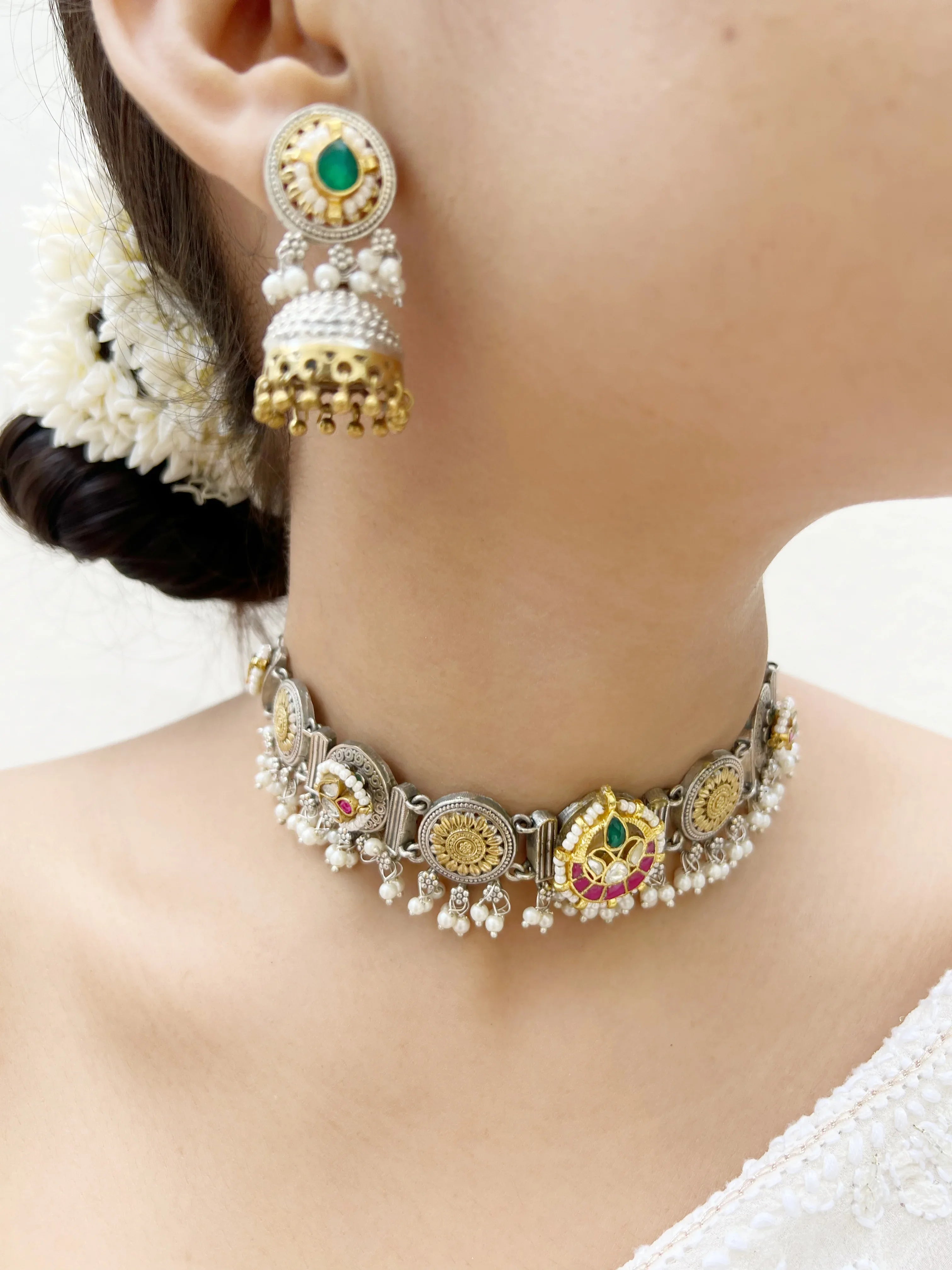 Jhalak-Sadabahar Choker Set - Jhaanjhariya