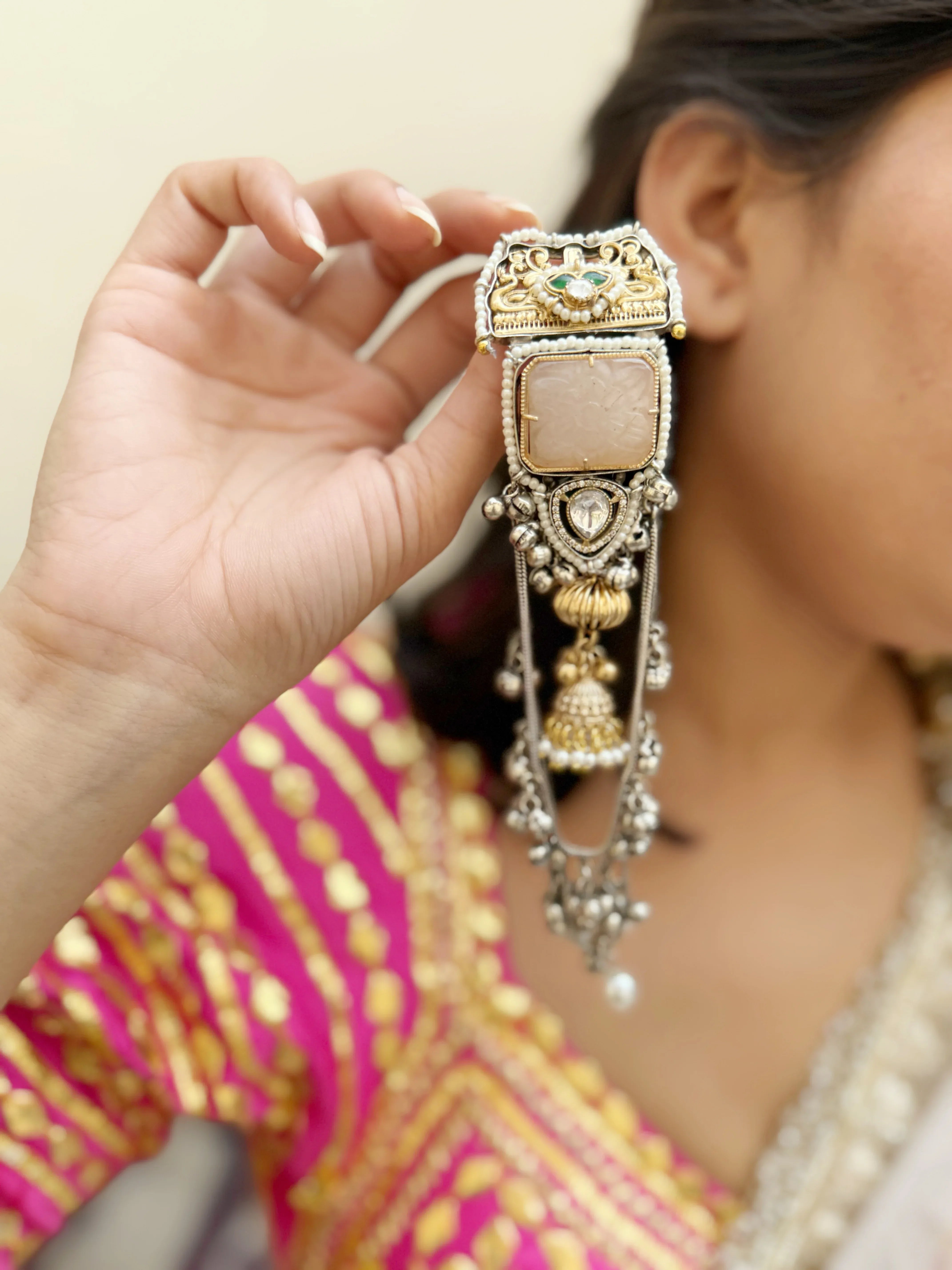 Saqi Kashmiri Earrings - Jhaanjhariya