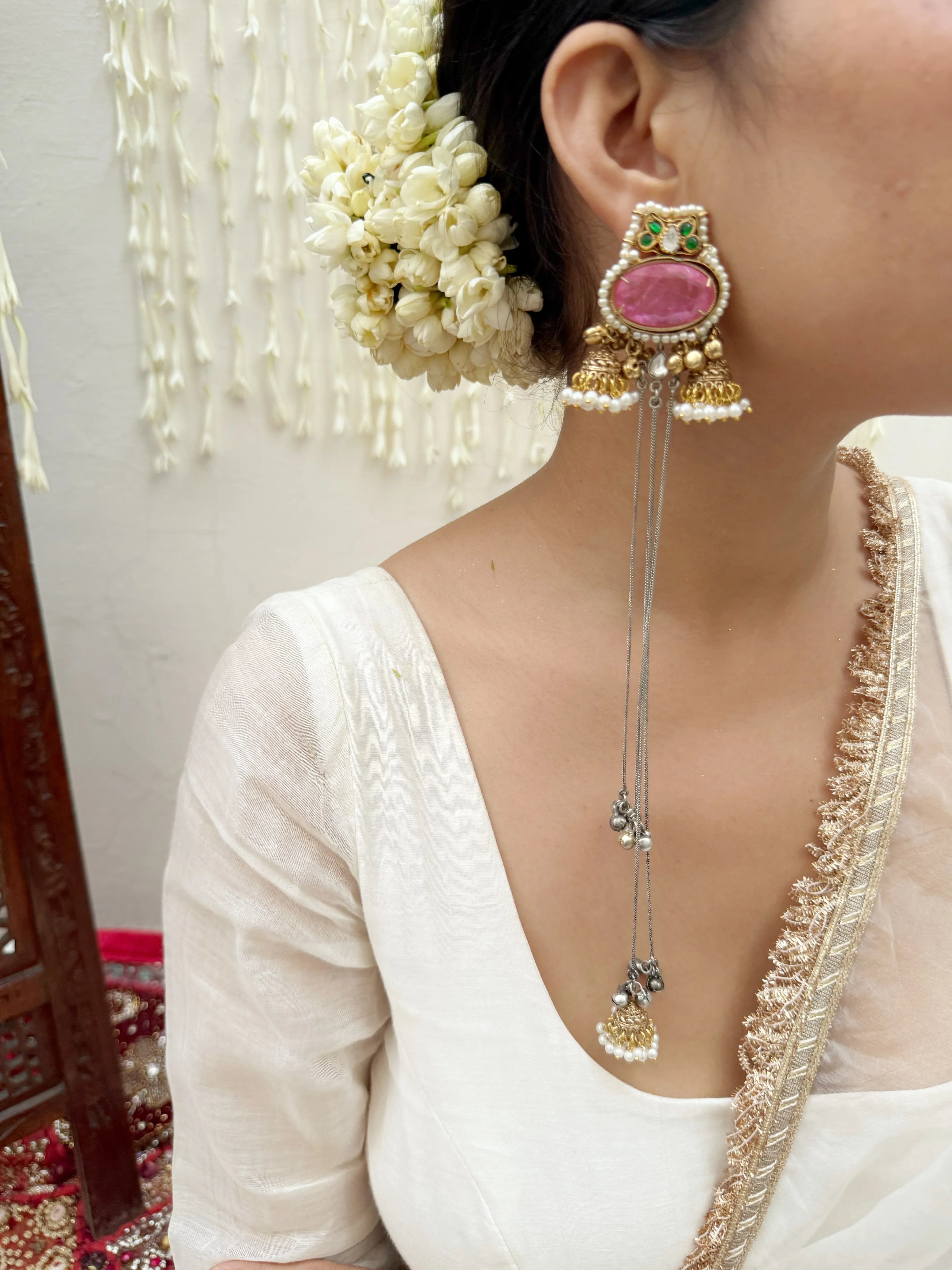 Saibo Kashmiri Earrings - Jhaanjhariya