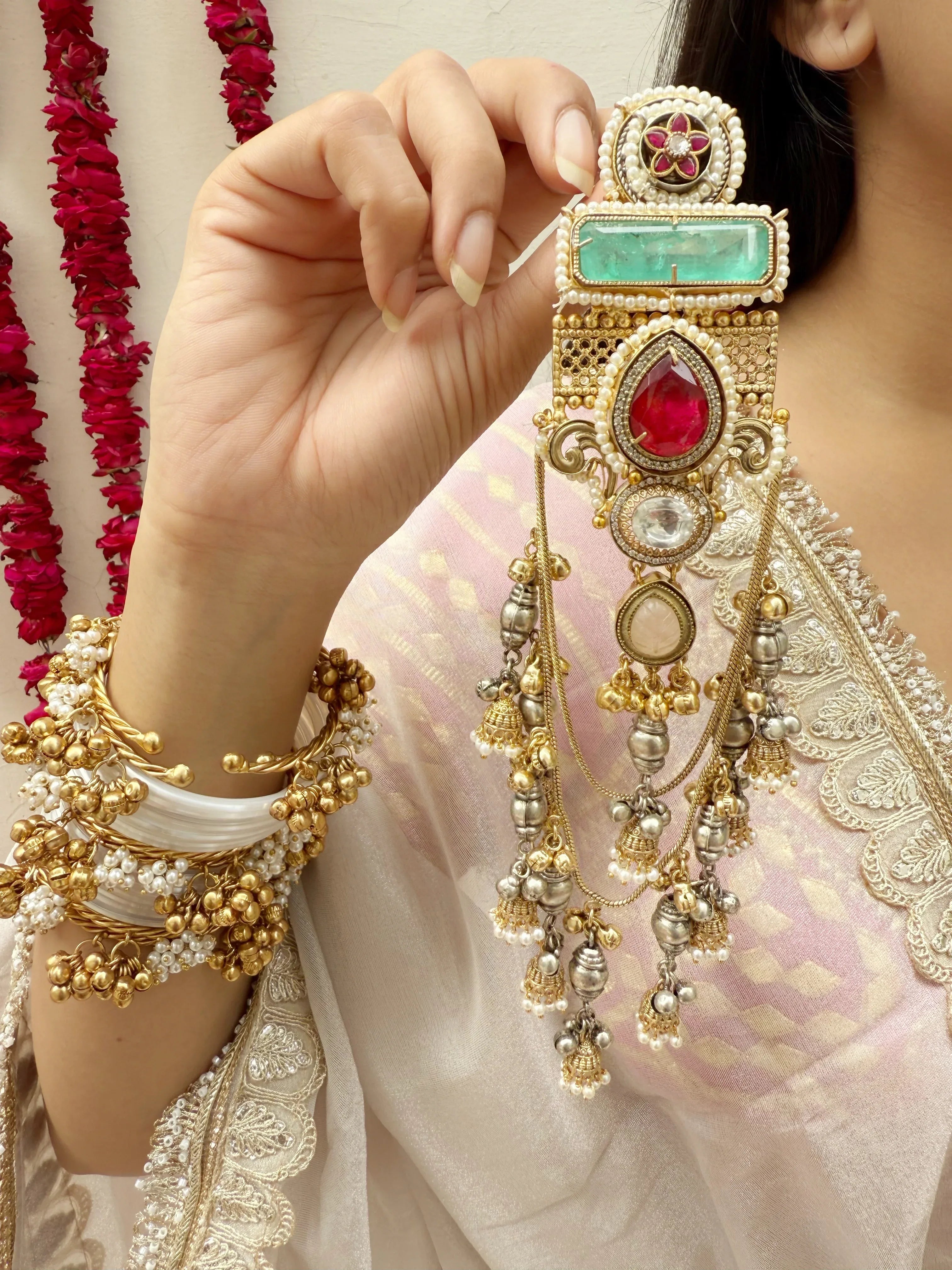 Dilbar Kashmiri Earrings - Jhaanjhariya