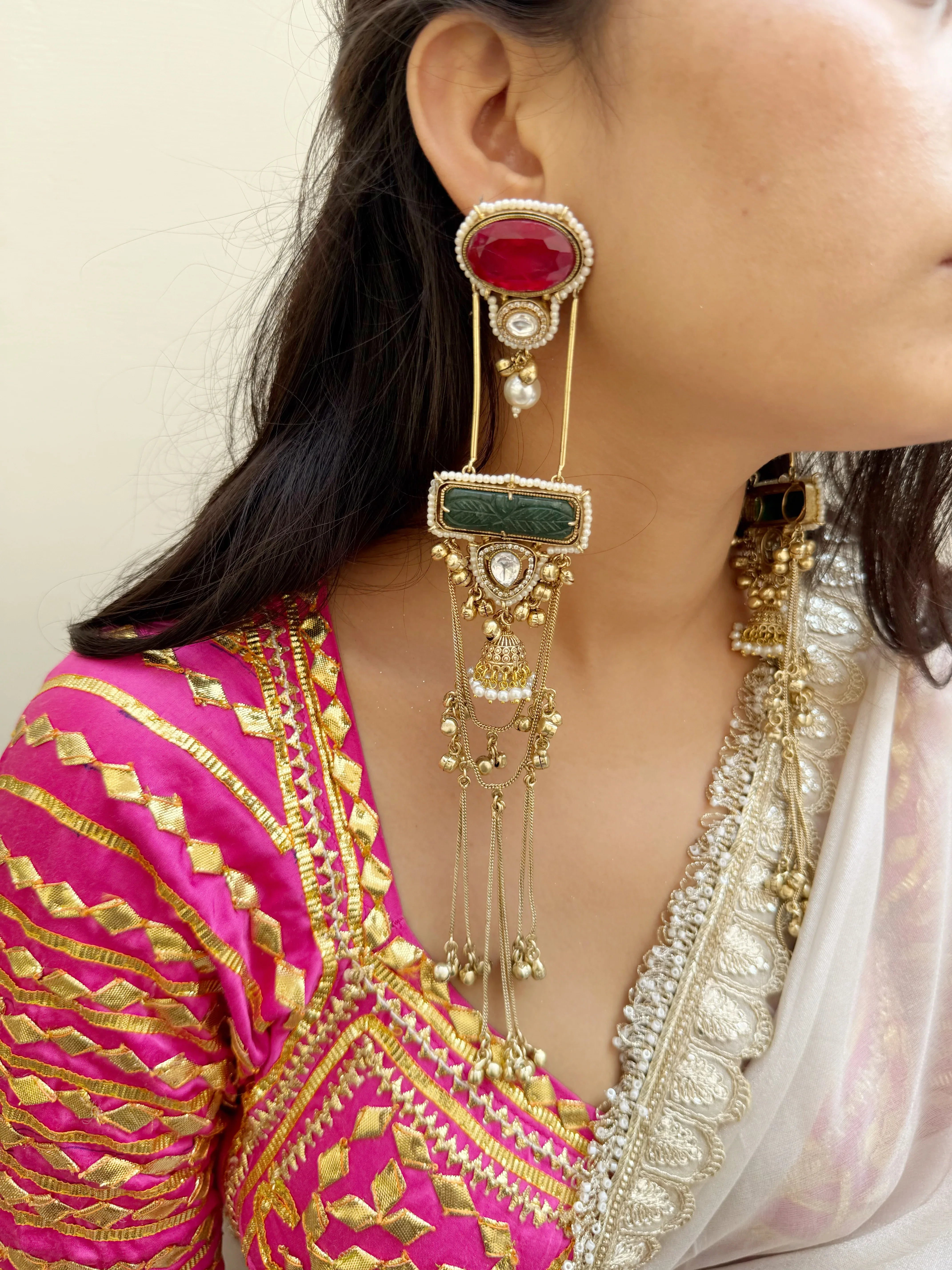 Zehn Kashmiri Earrings - Jhaanjhariya