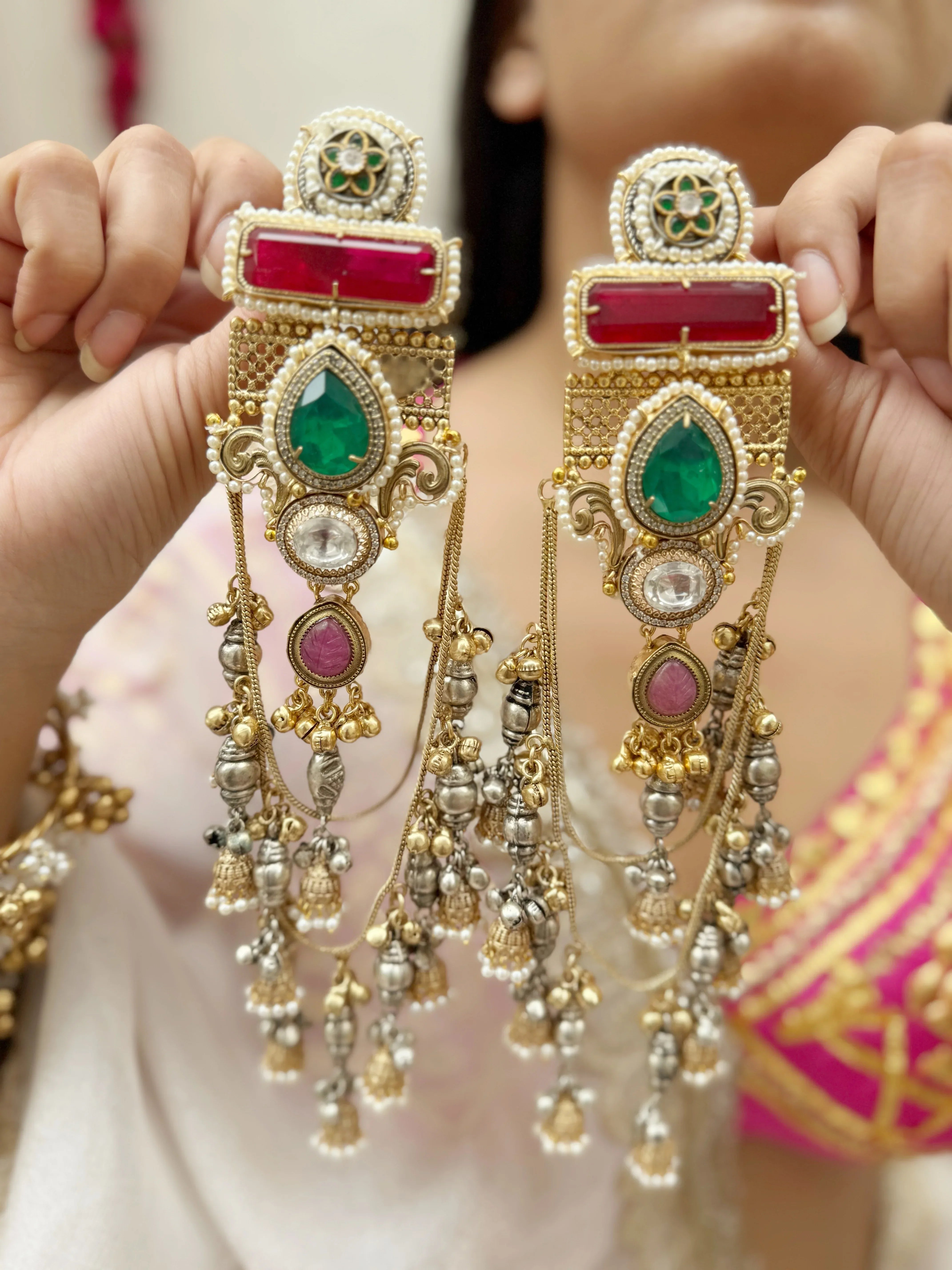 Dilbar Kashmiri Earrings - Jhaanjhariya