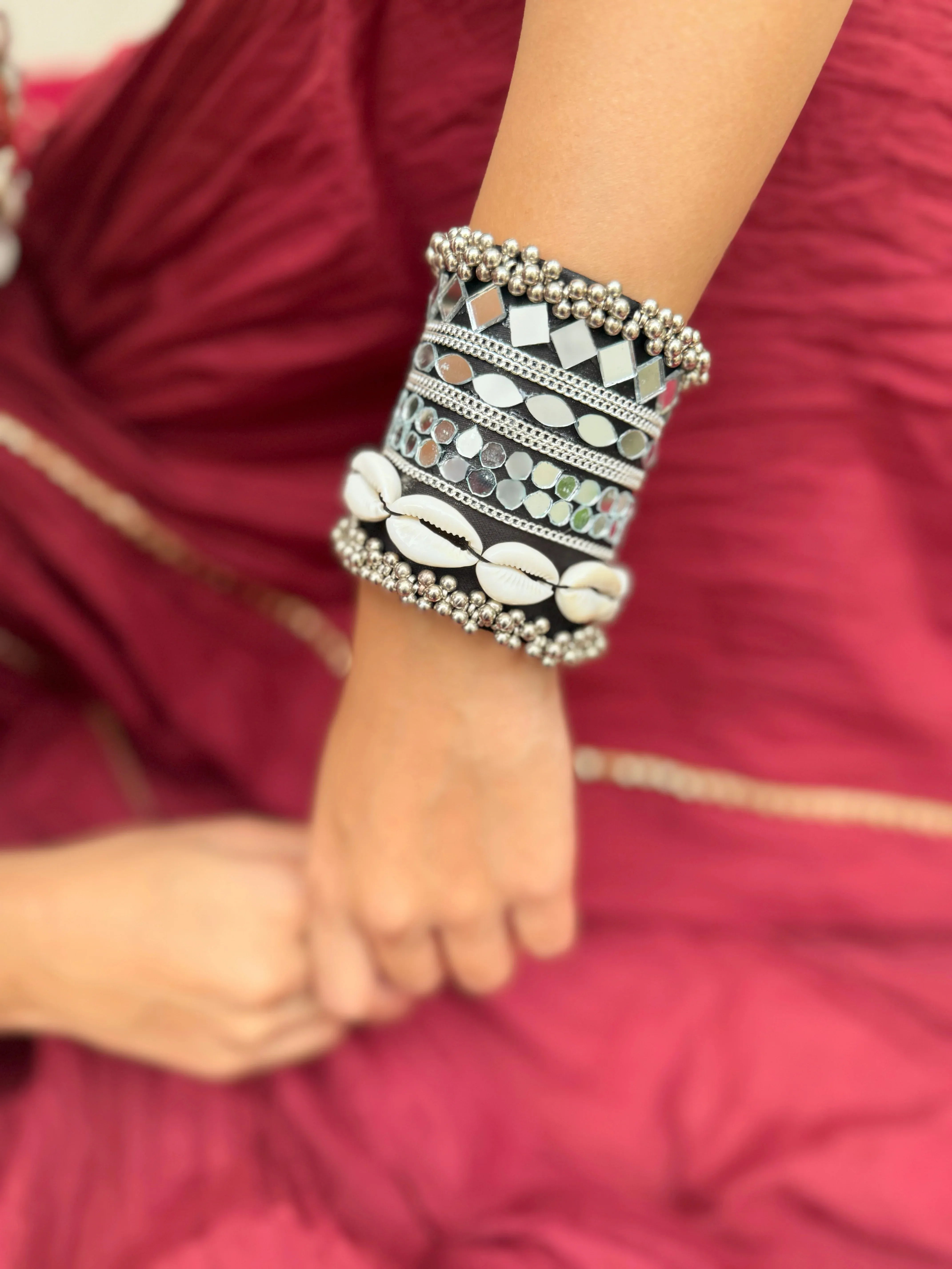 Cowri Handcrafted Handcuff - Jhaanjhariya
