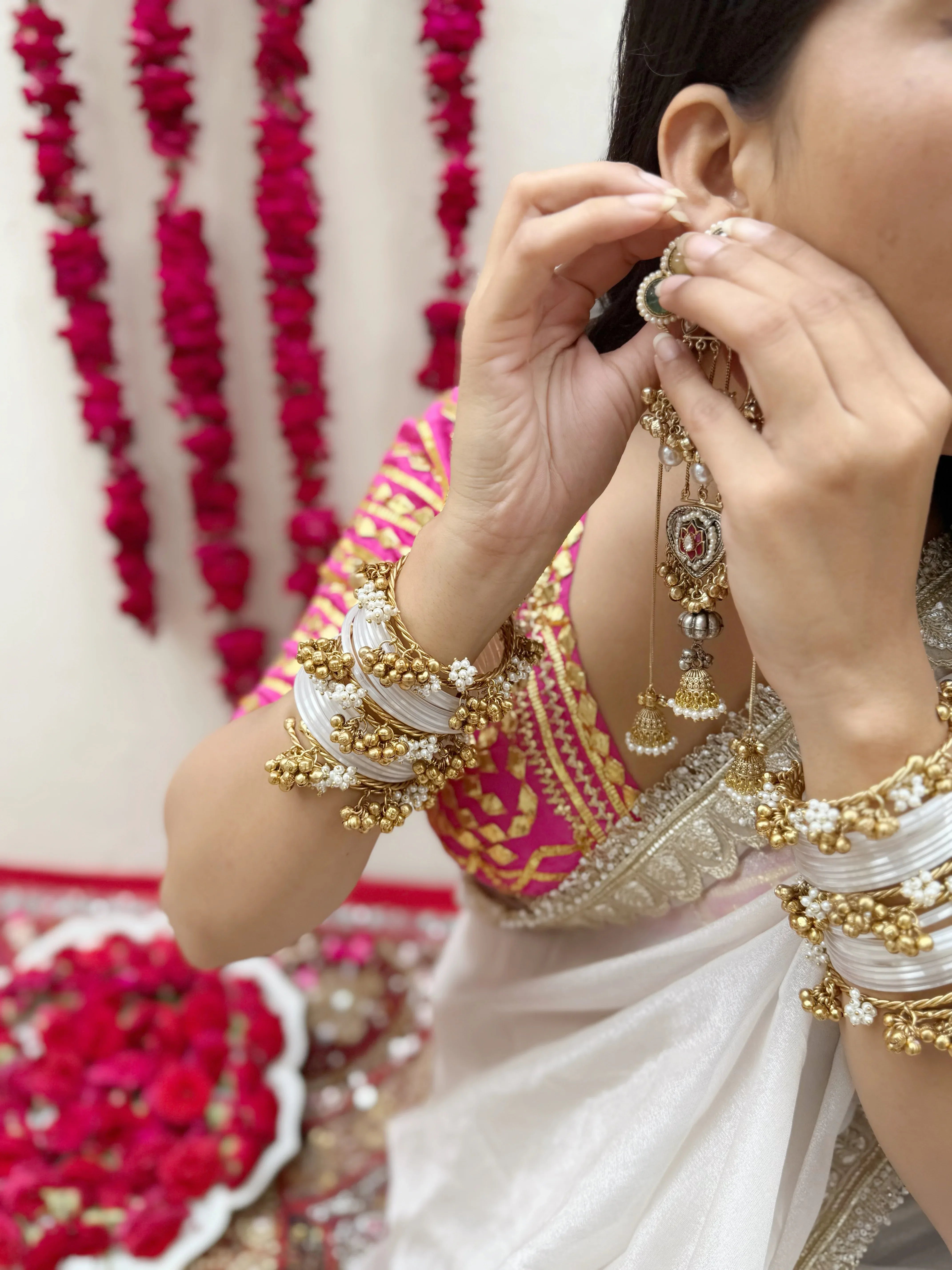 Noor-e-Ishq Kashmiri Earrings - Jhaanjhariya