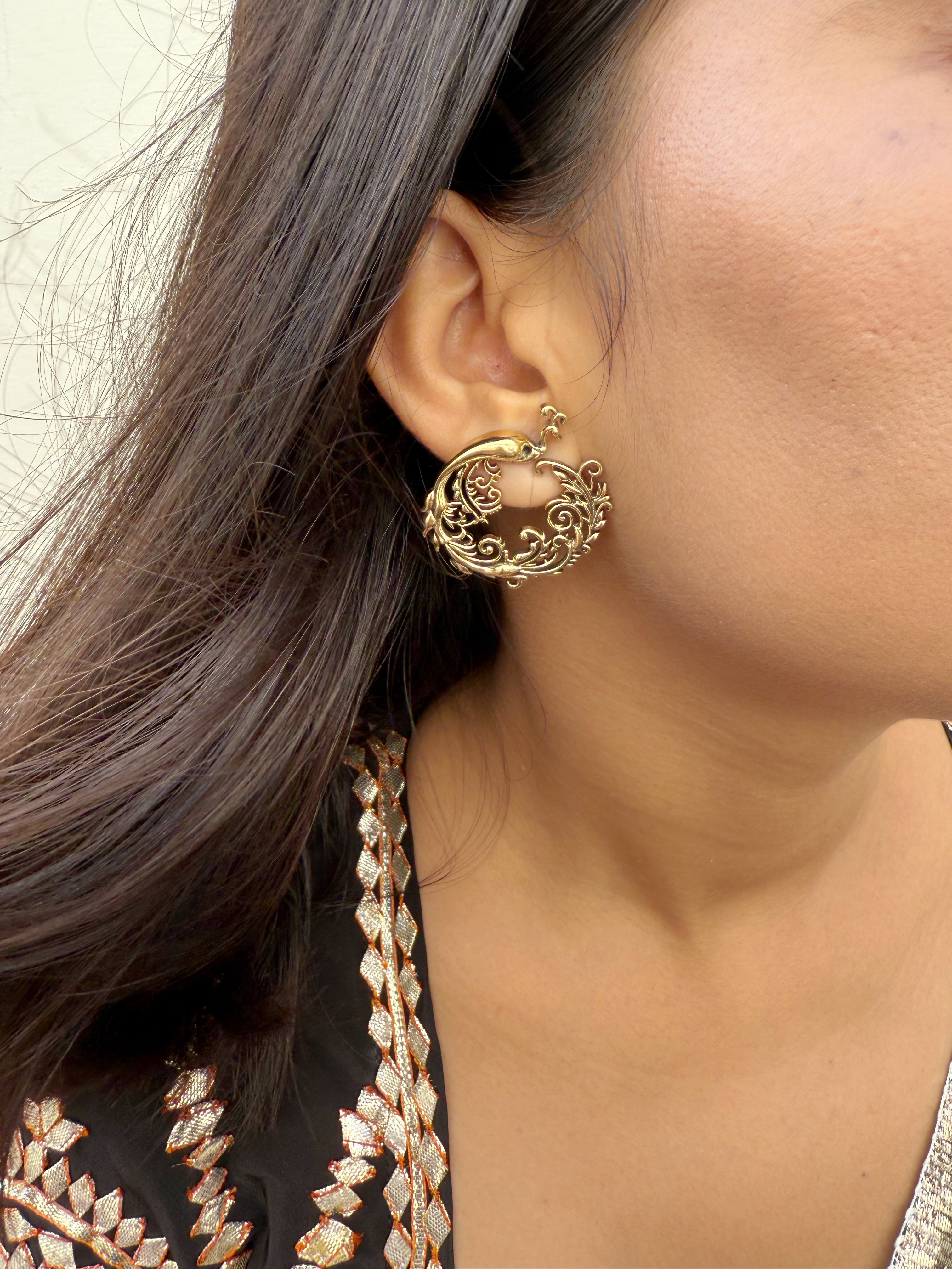 Sona Peacock Earrings