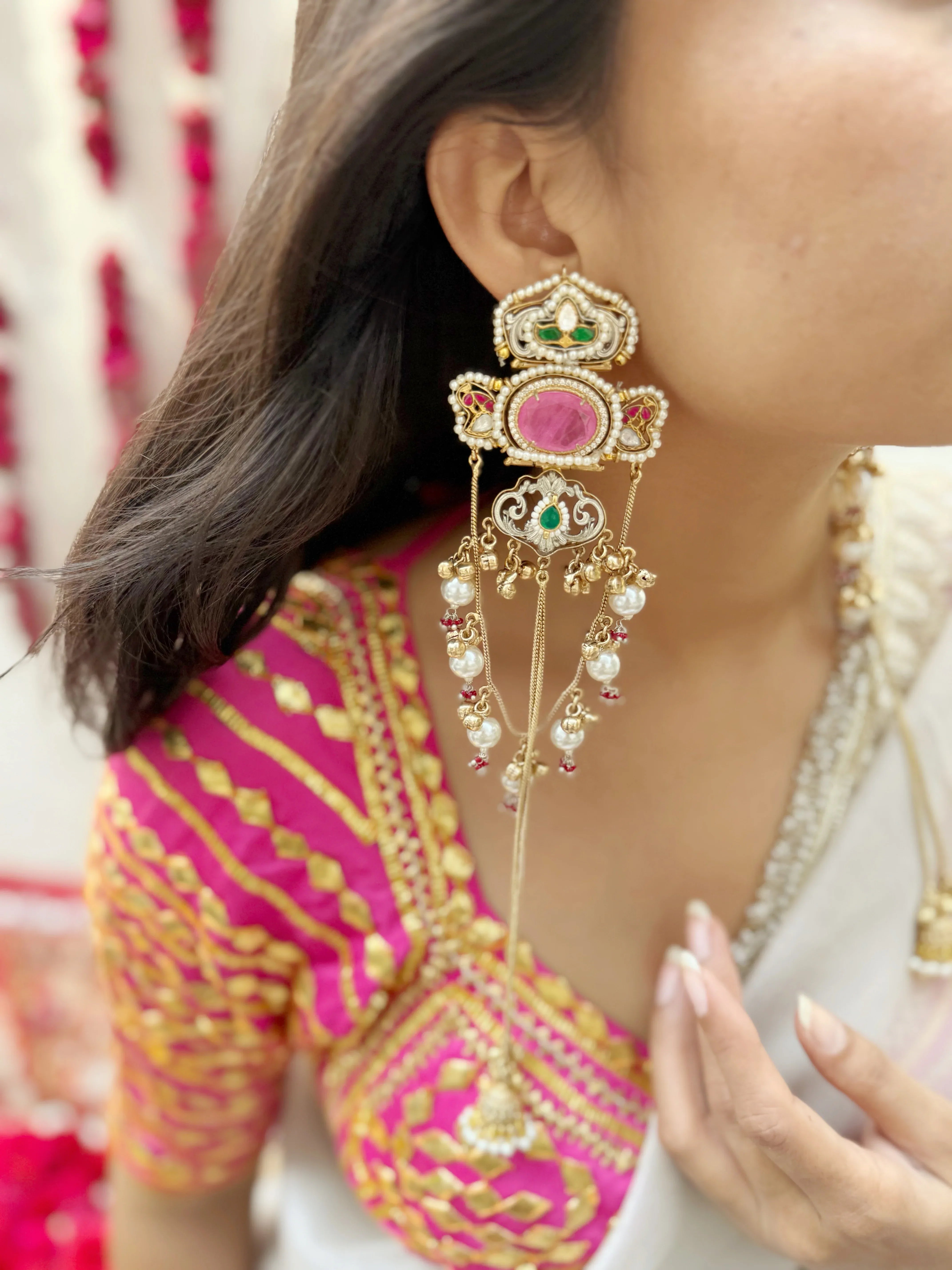 Nazara Kashmiri Earrings - Jhaanjhariya