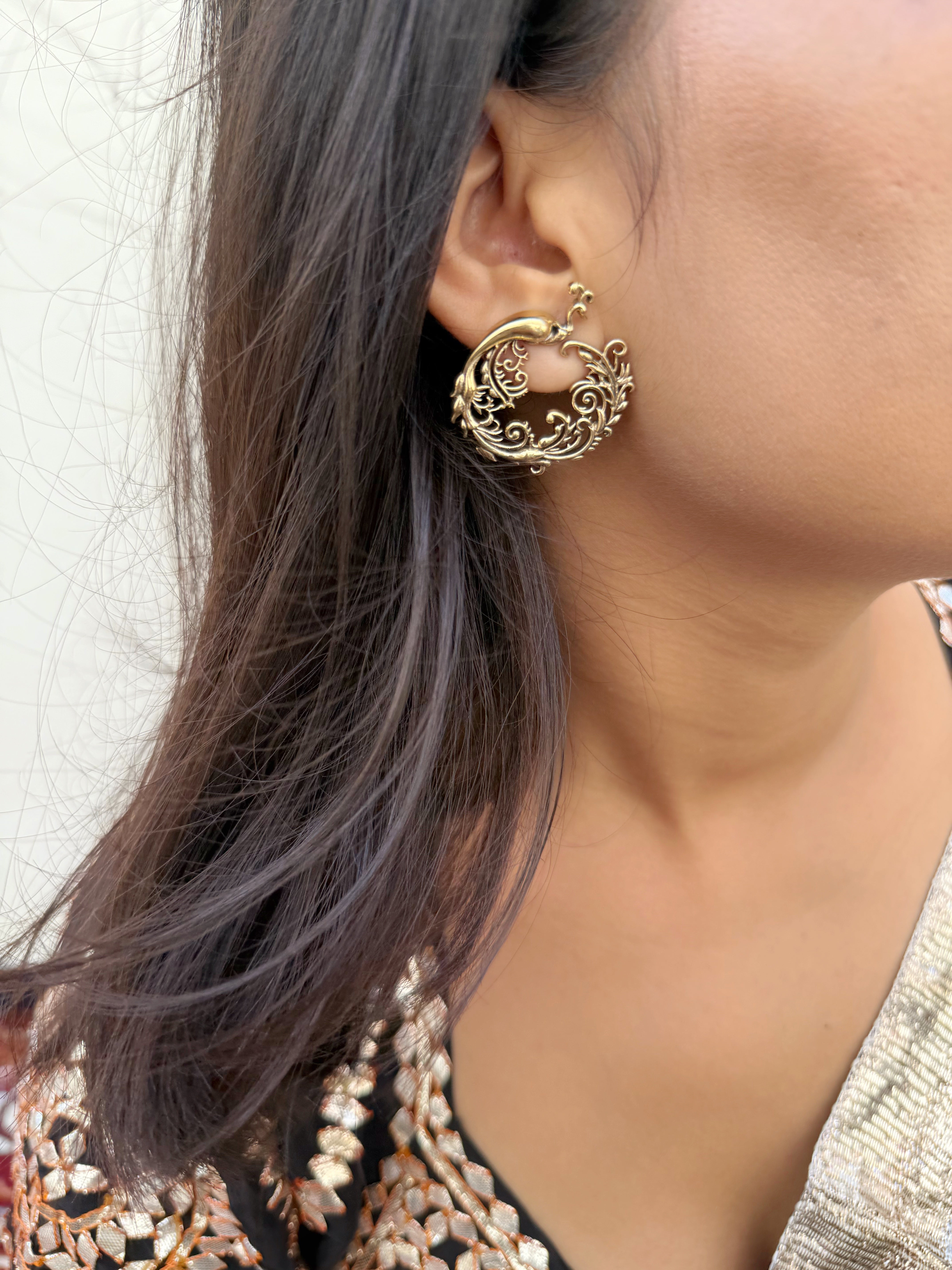 Sona Peacock Earrings