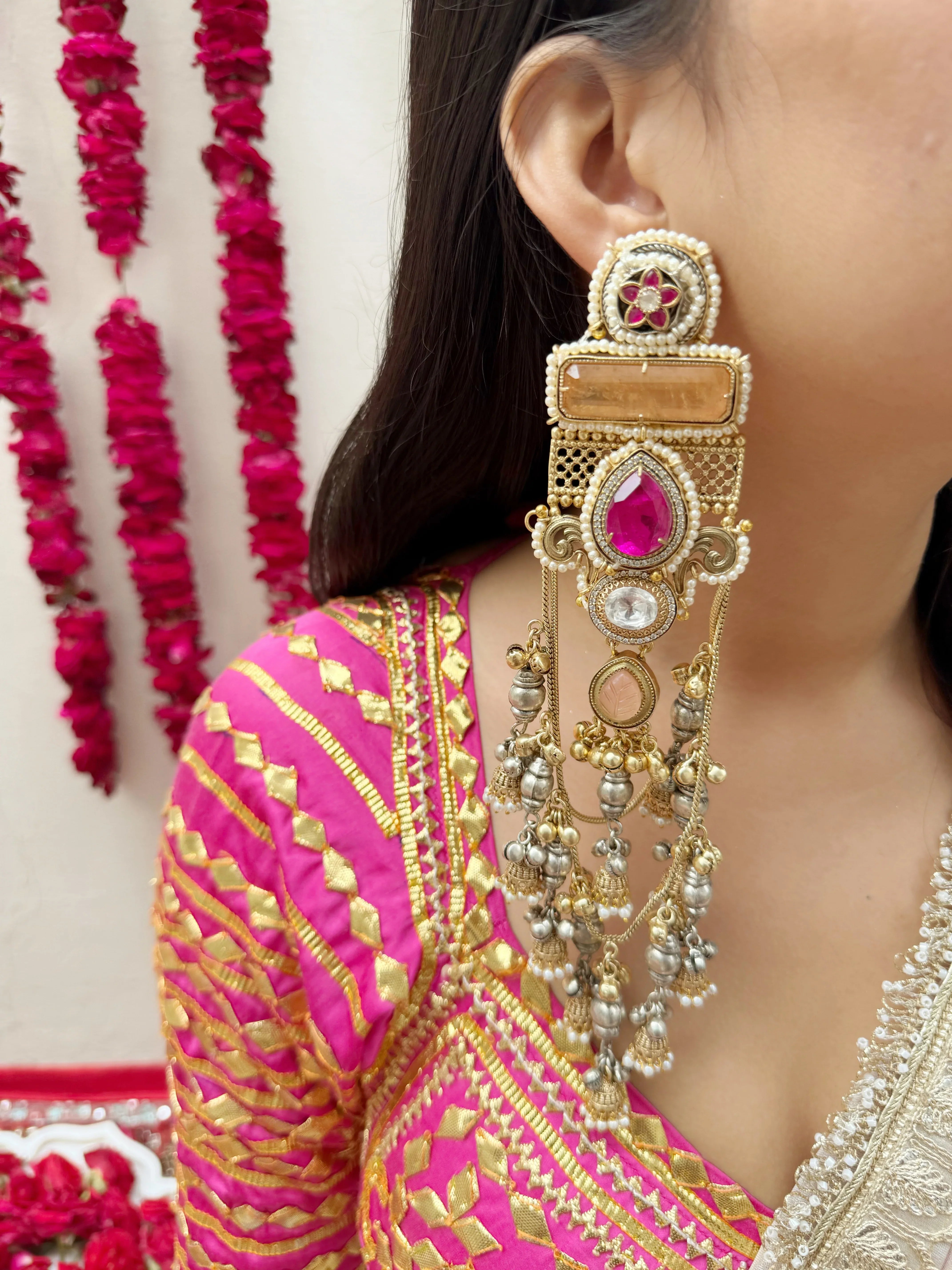 Dilbar Kashmiri Earrings - Jhaanjhariya
