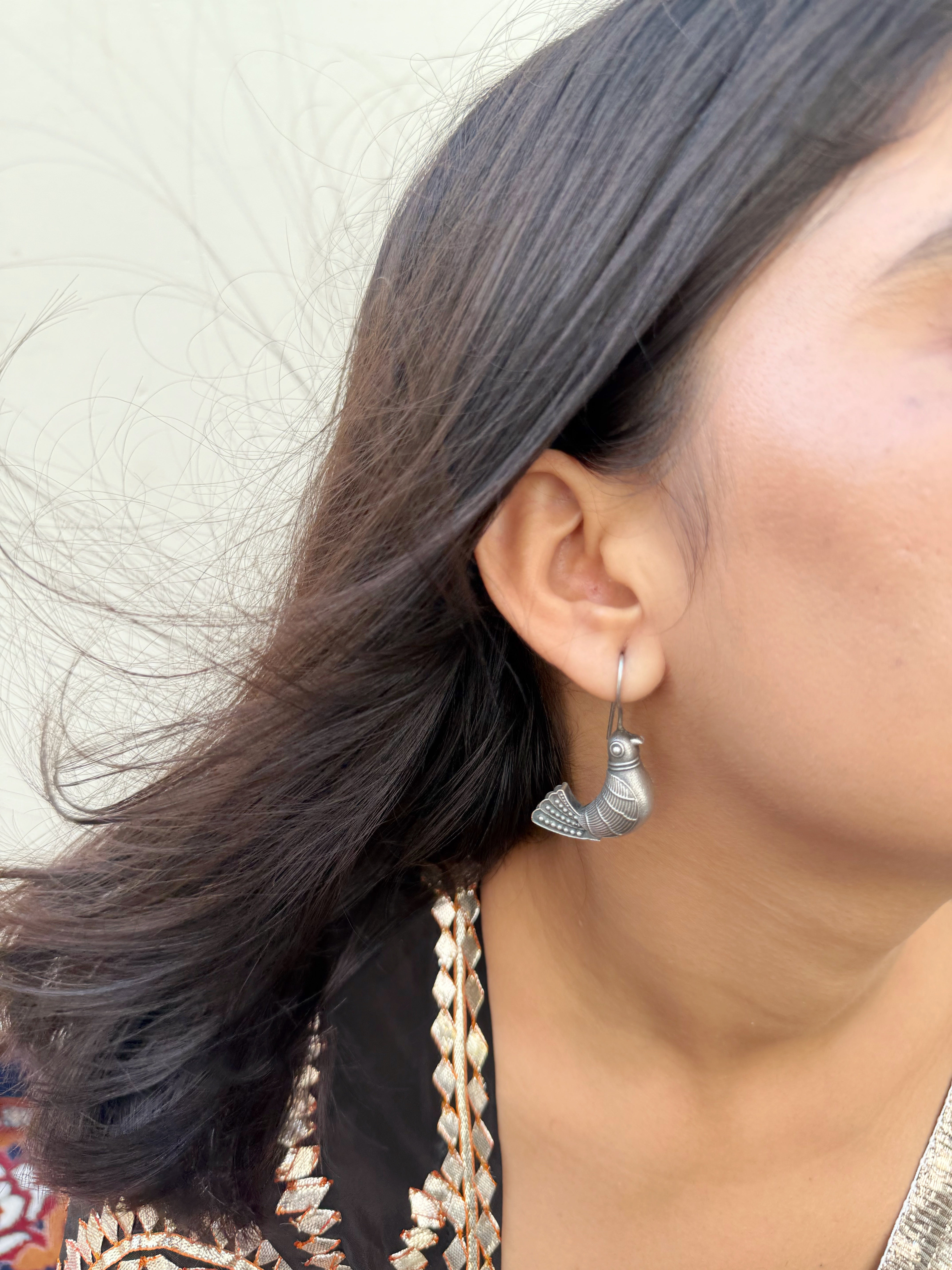 Chandi Koyal Hook Earring