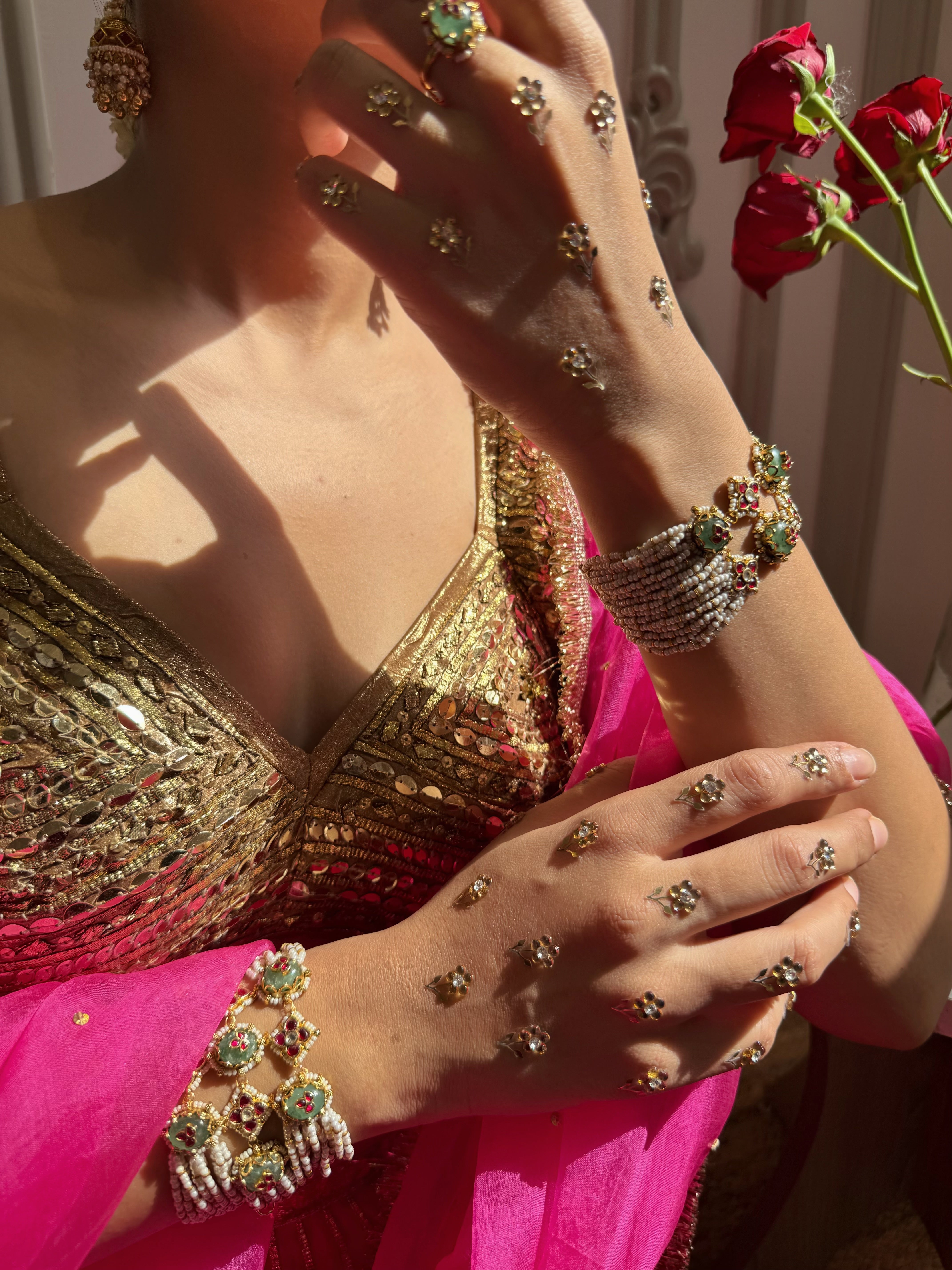 Desi Freckles-Floral Bindi Edit ( Mehendi Stickers)