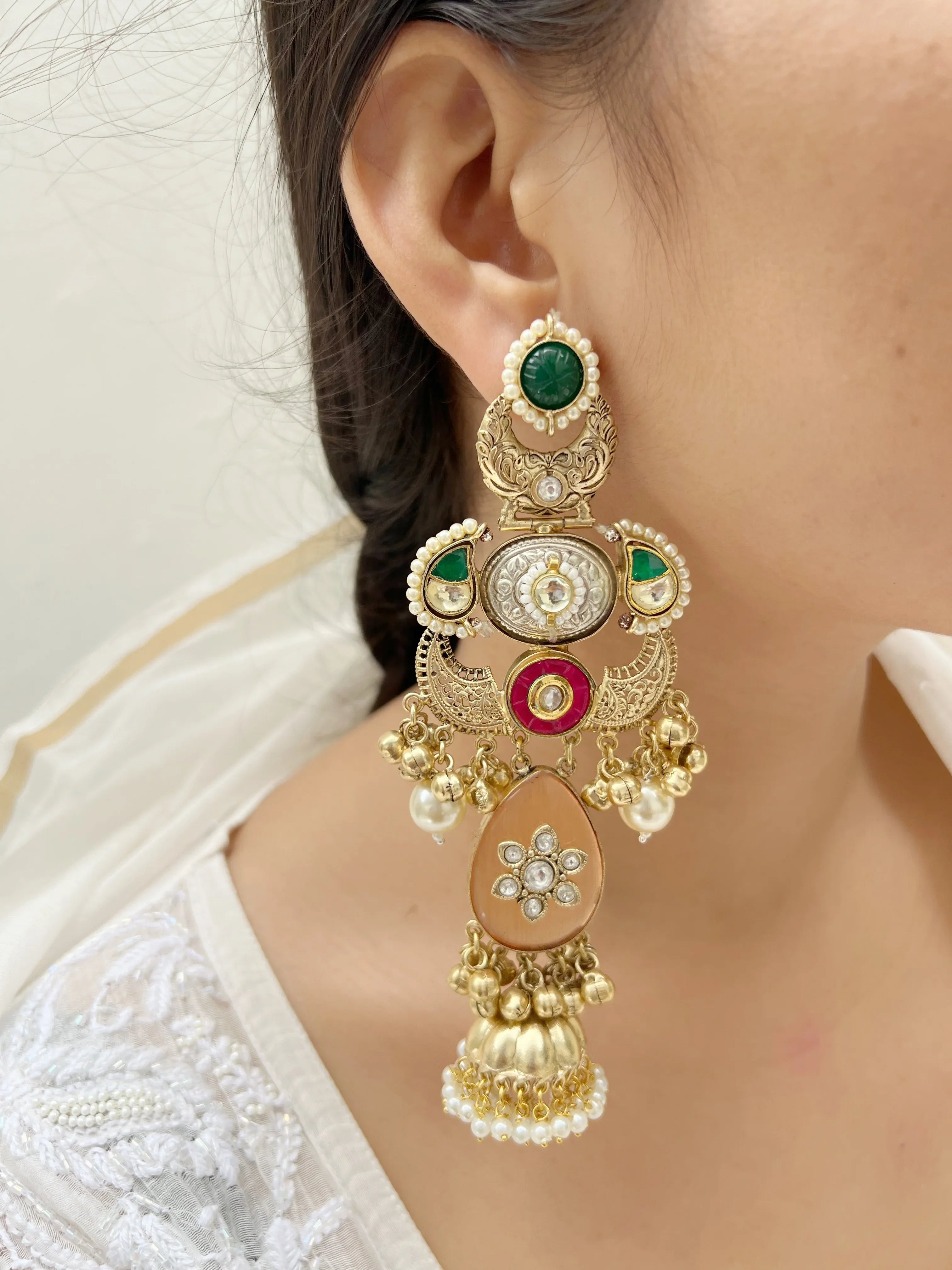 Sajni Statement Danglers - Jhaanjhariya
