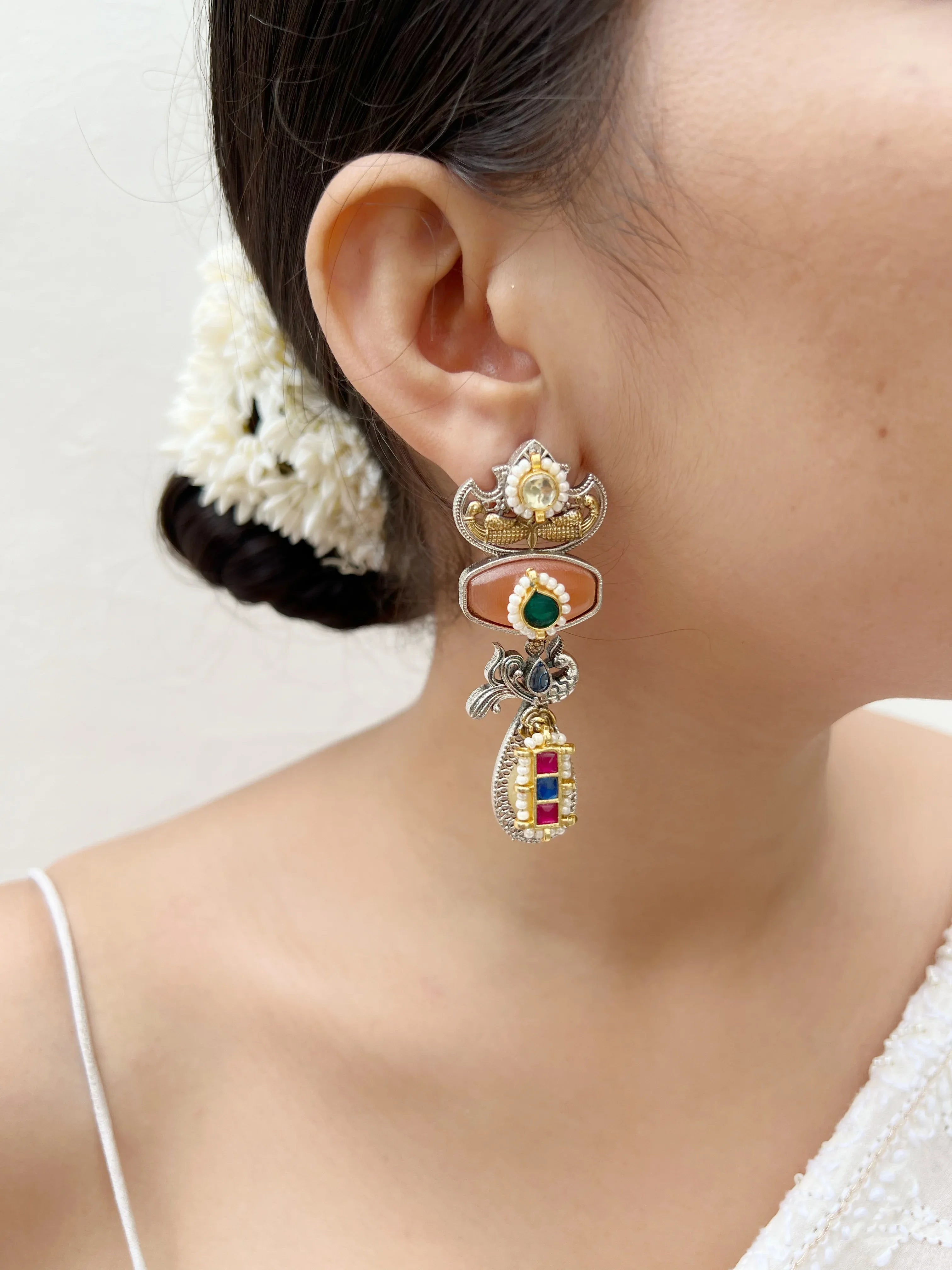 Ramiha Fusion Danglers - Jhaanjhariya