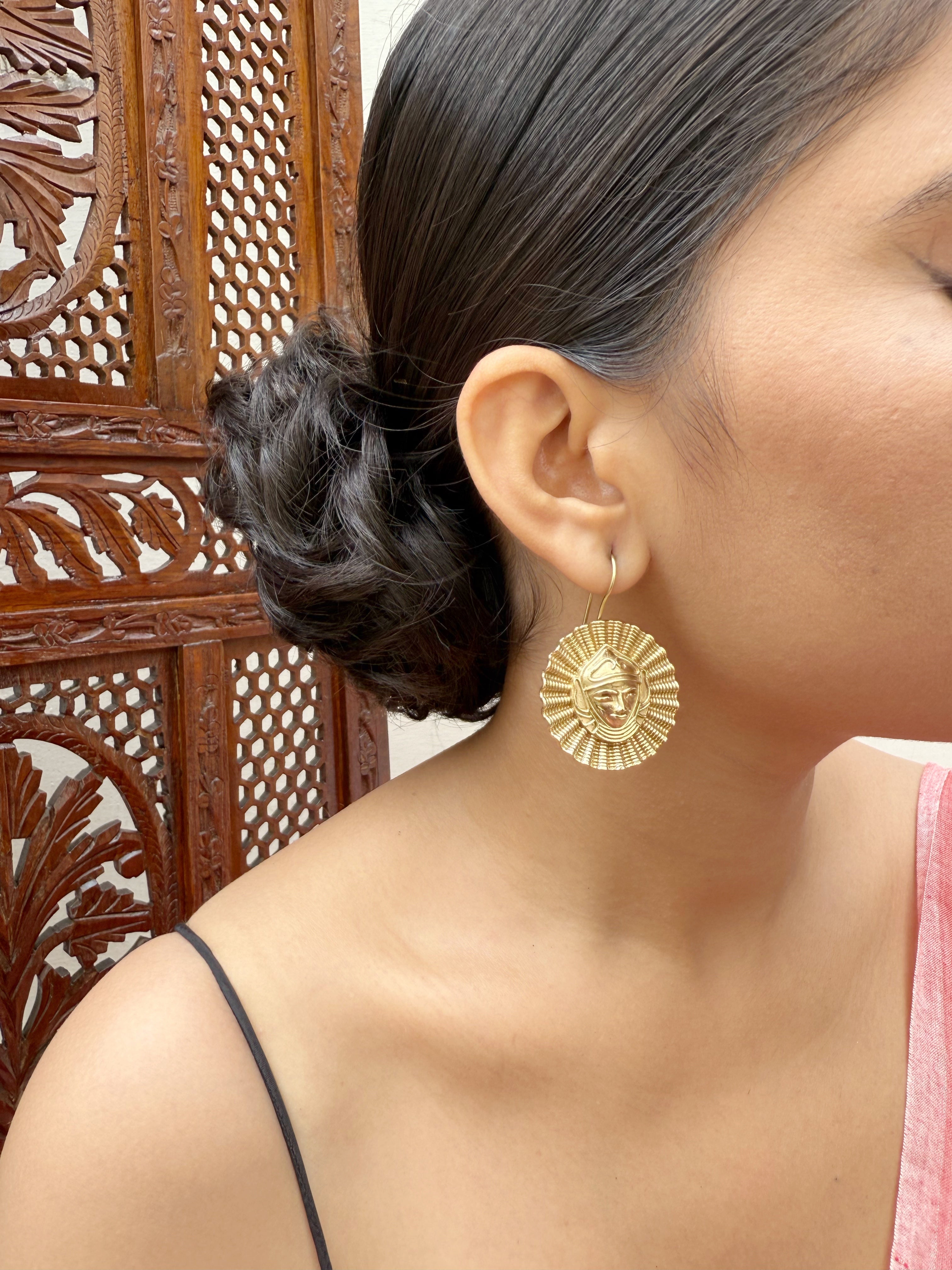 Sona Durga Hook Earrings