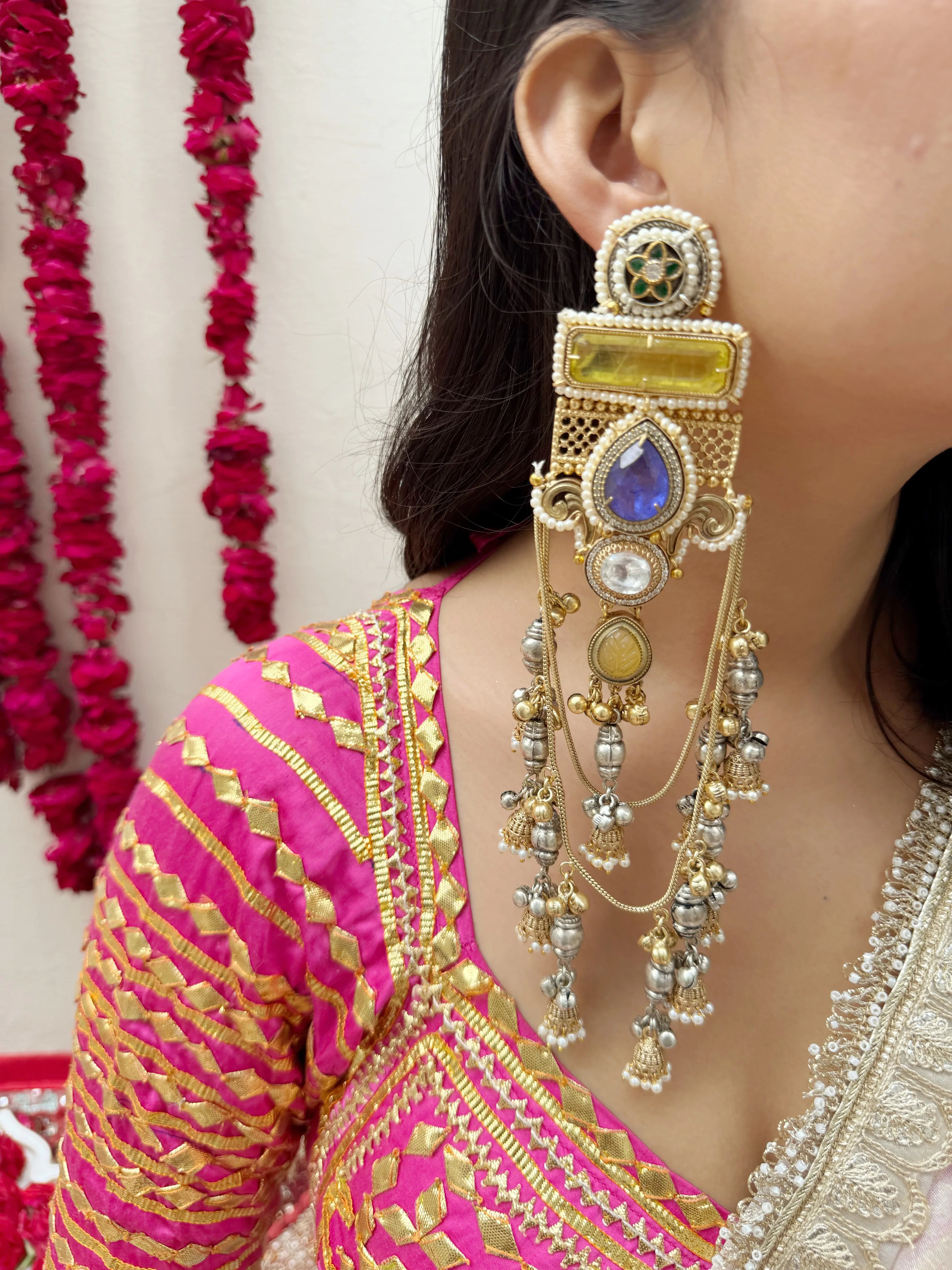 Dilbar Kashmiri Earrings - Jhaanjhariya