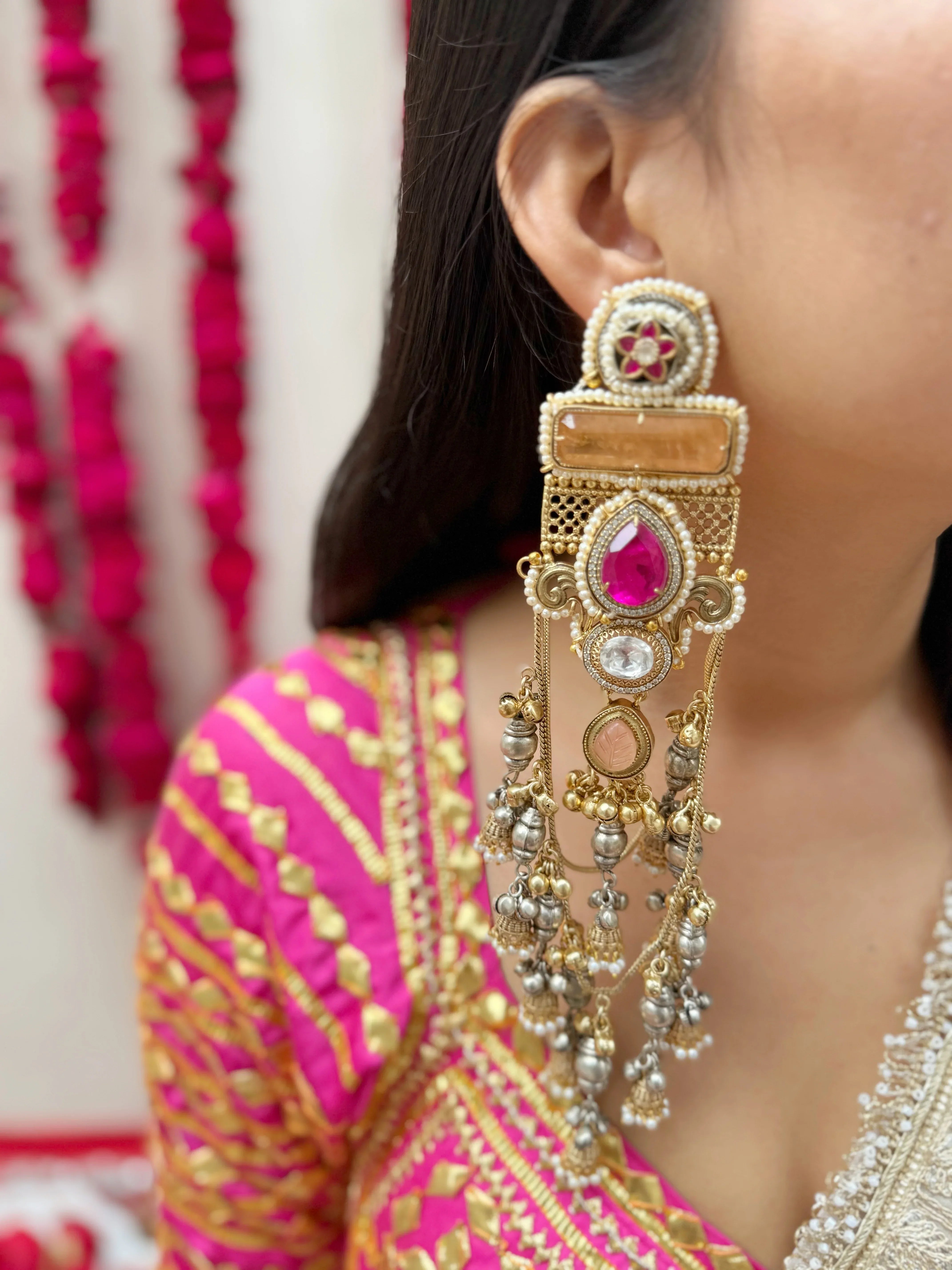 Dilbar Kashmiri Earrings - Jhaanjhariya