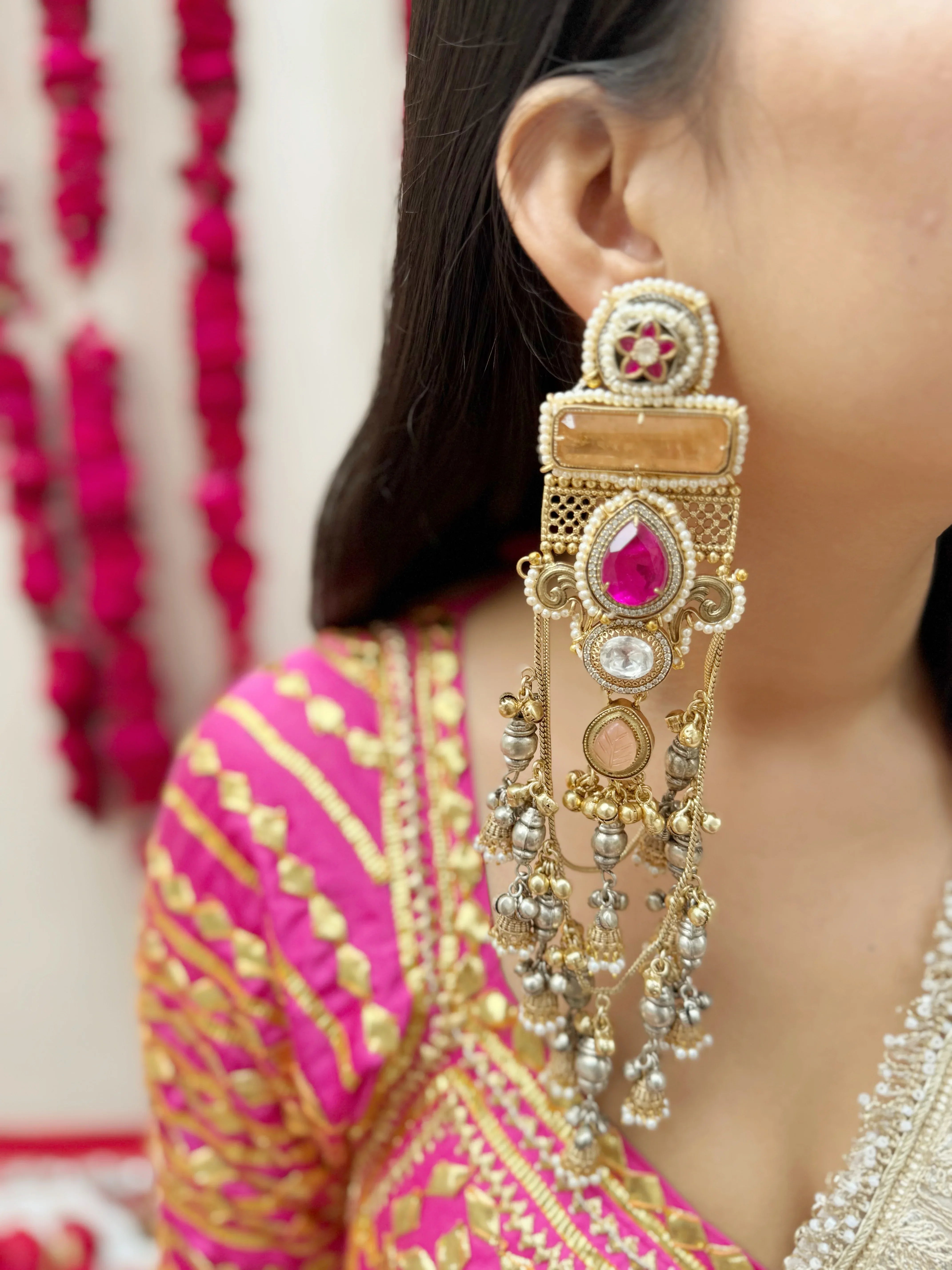 Dilbar Kashmiri Earrings - Jhaanjhariya