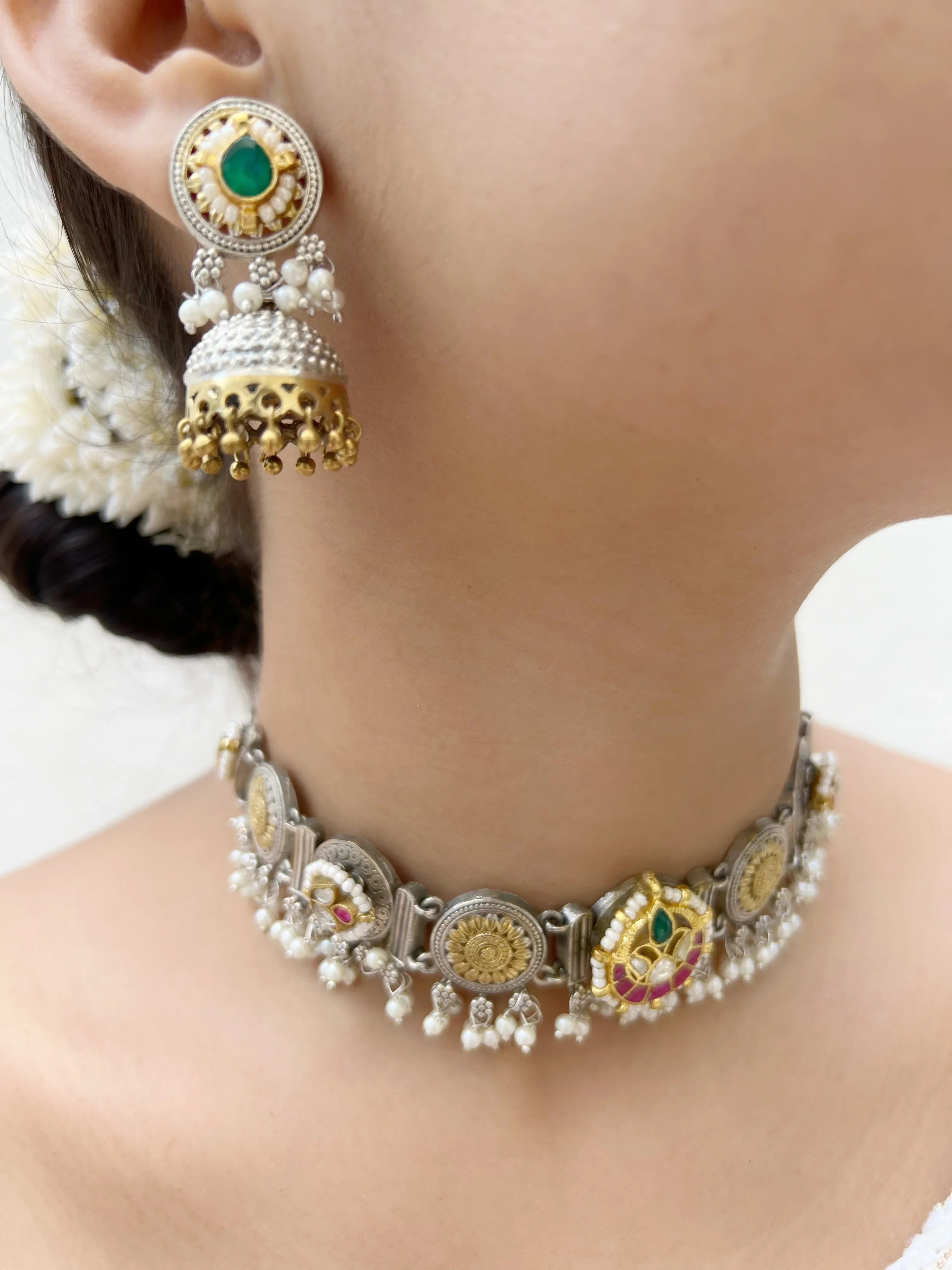 Jhalak-Sadabahar Choker Set - Jhaanjhariya
