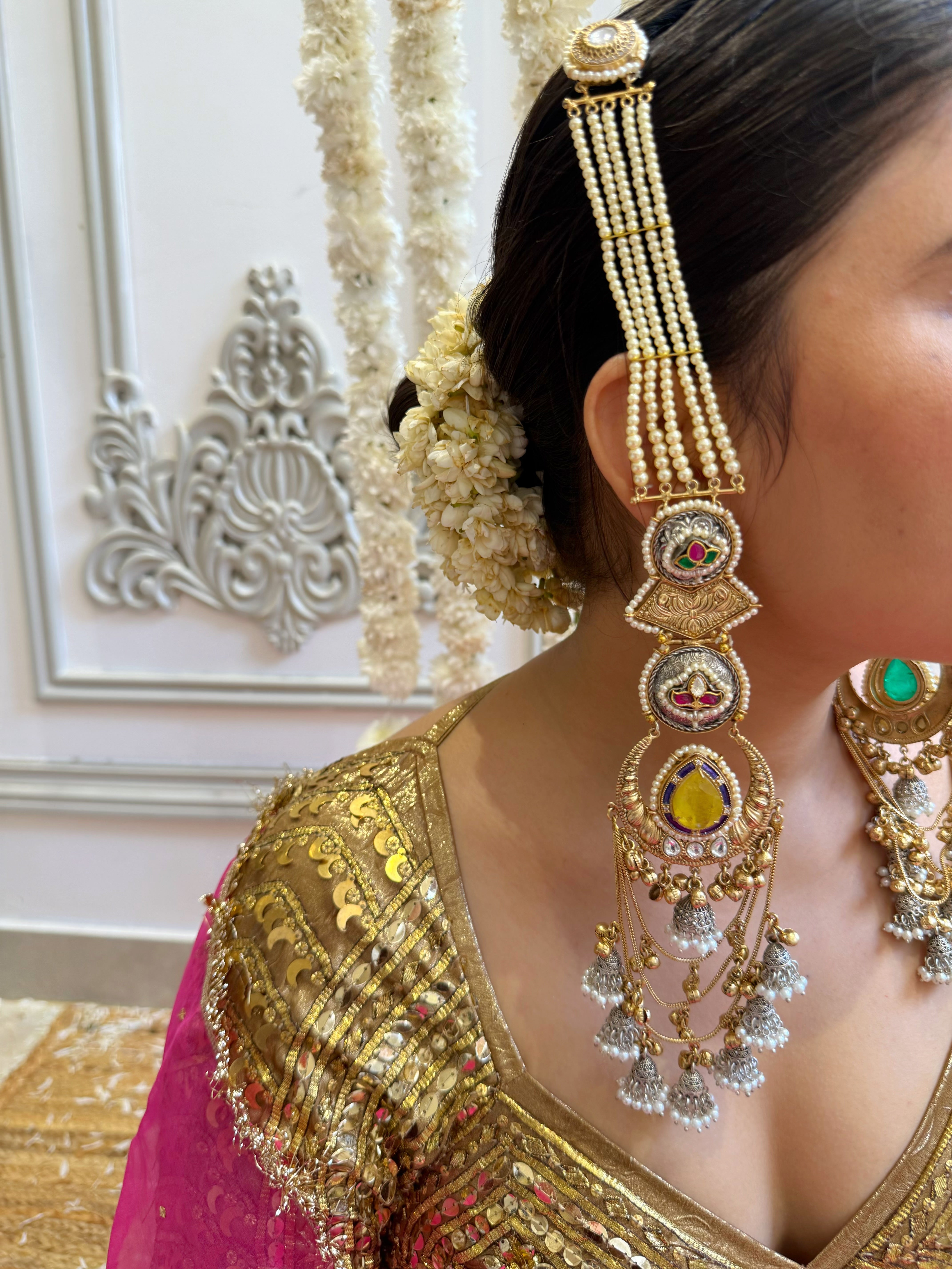 Ishq-Ana Shehzadi Pearl Sahara Earrings