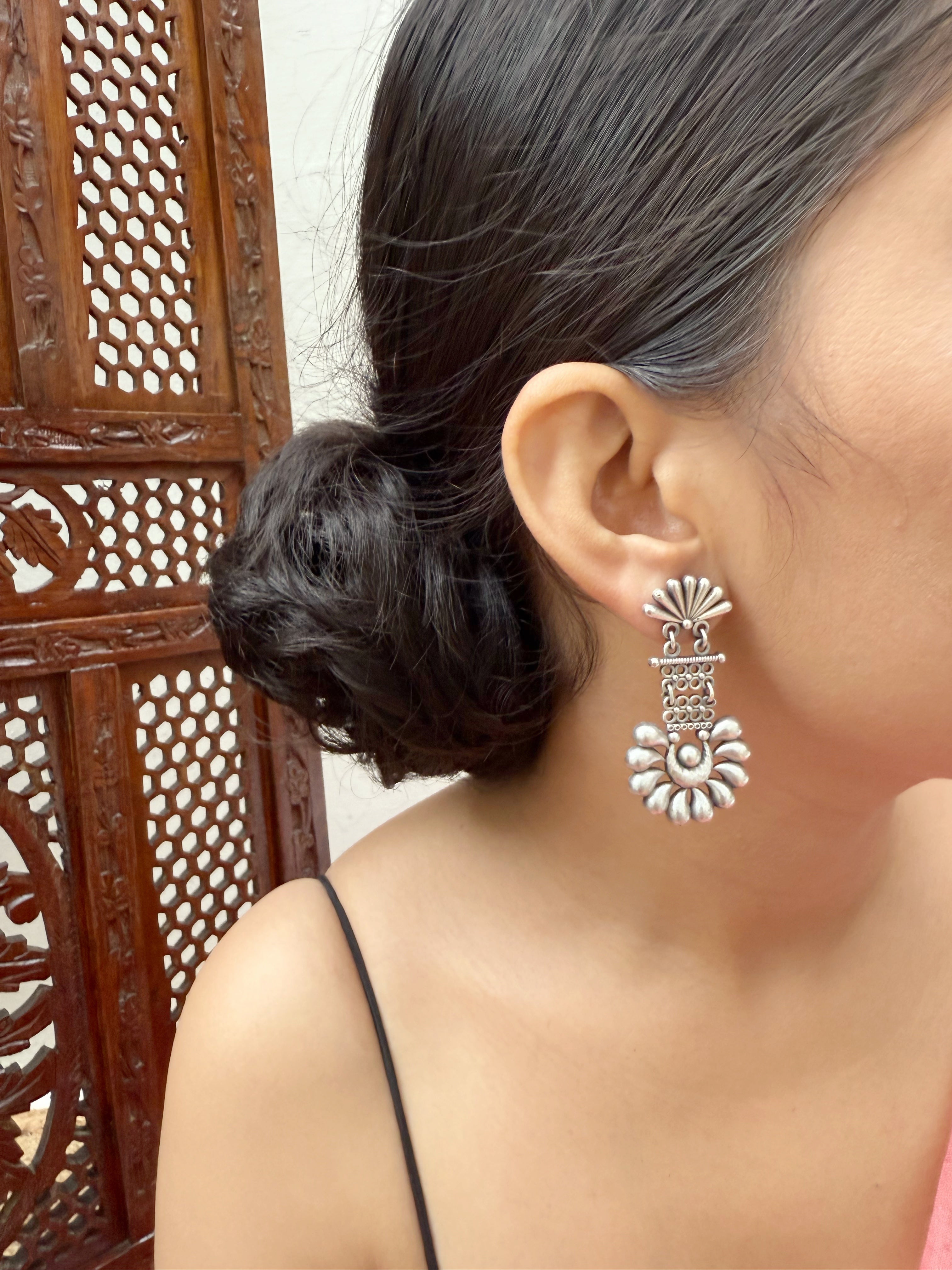 Rangoli Jali Earrings