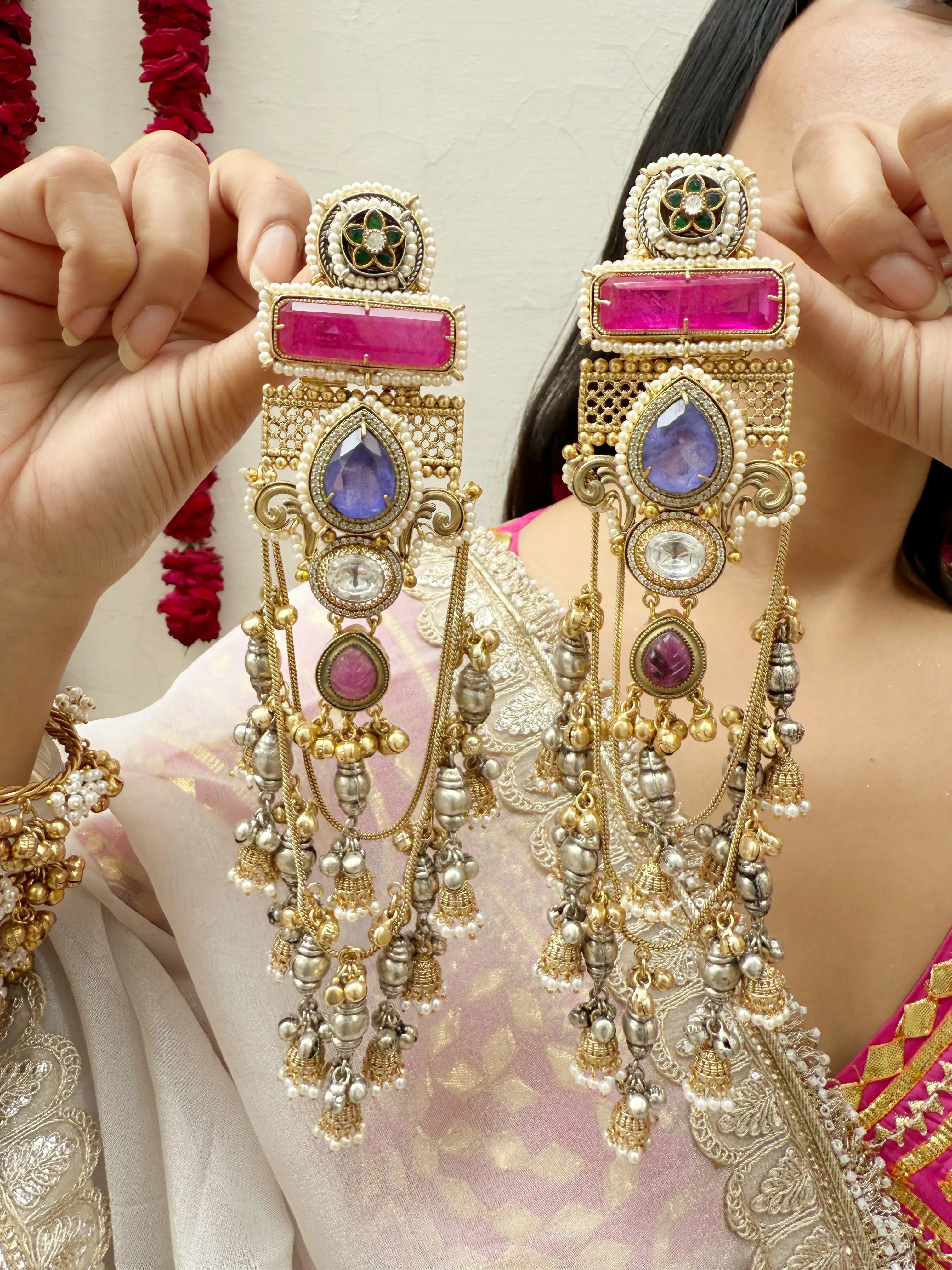 Dilbar Kashmiri Earrings - Jhaanjhariya
