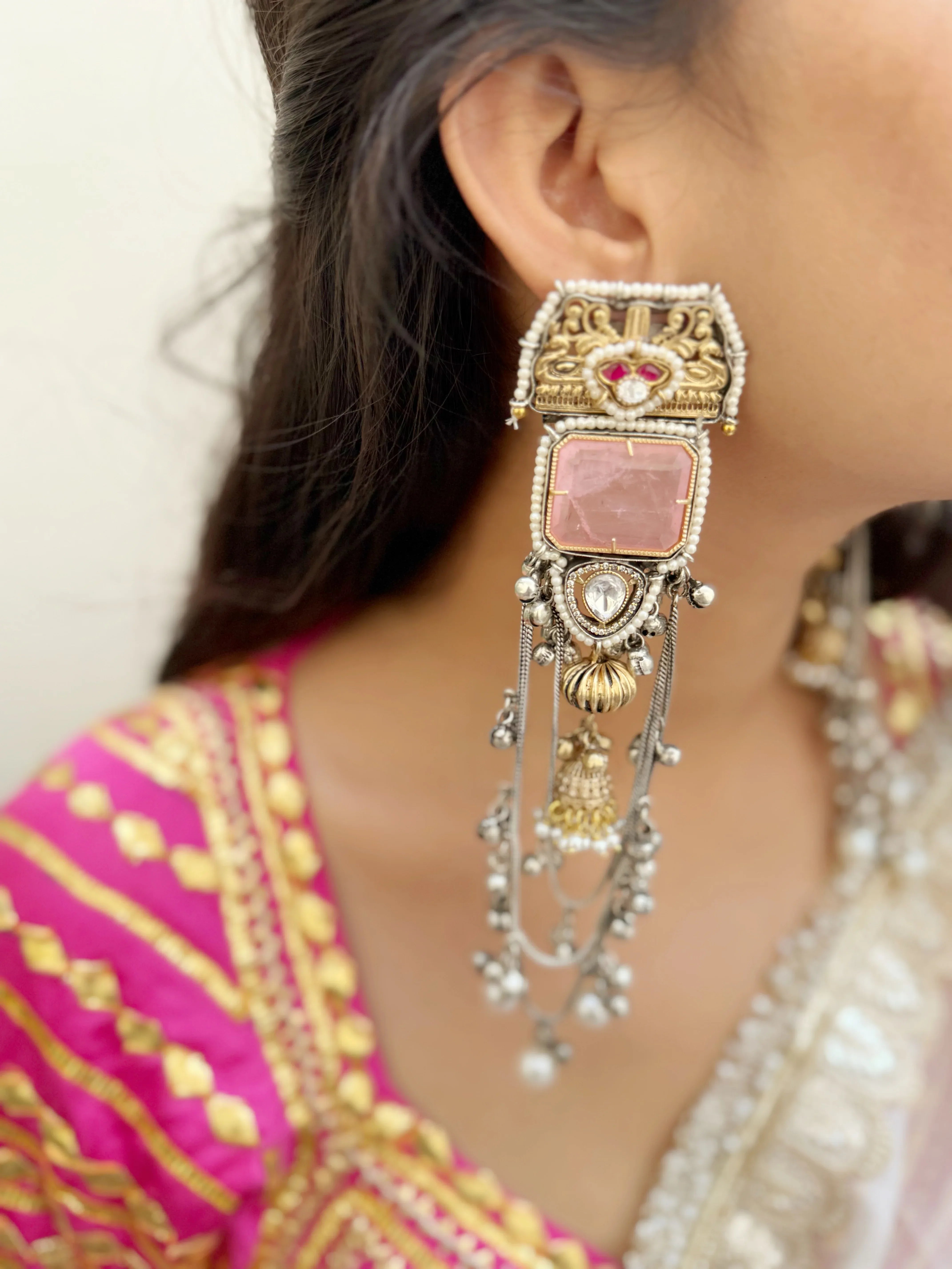 Saqi Kashmiri Earrings - Jhaanjhariya