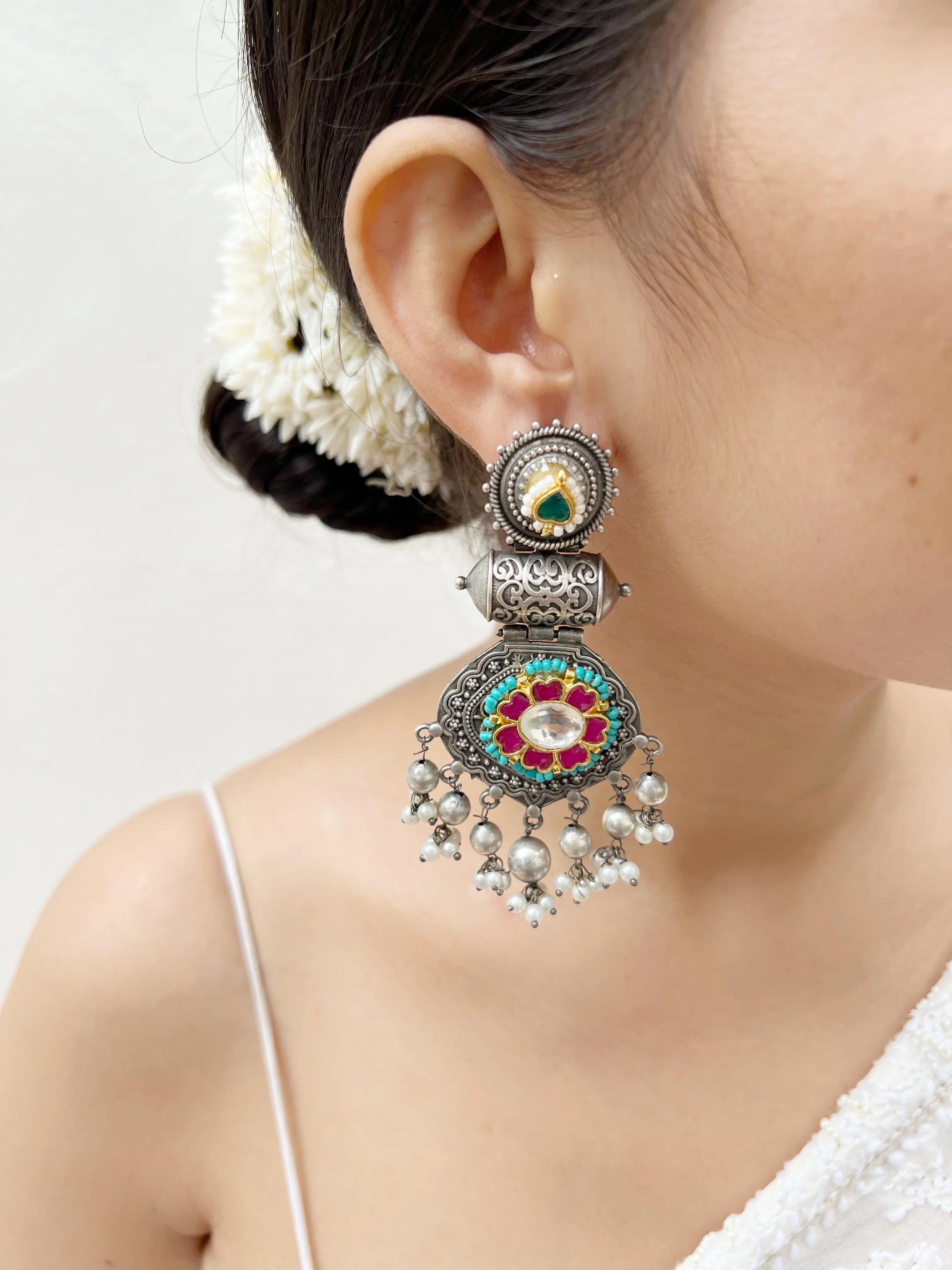 Charulata Fusion Danglers - Jhaanjhariya