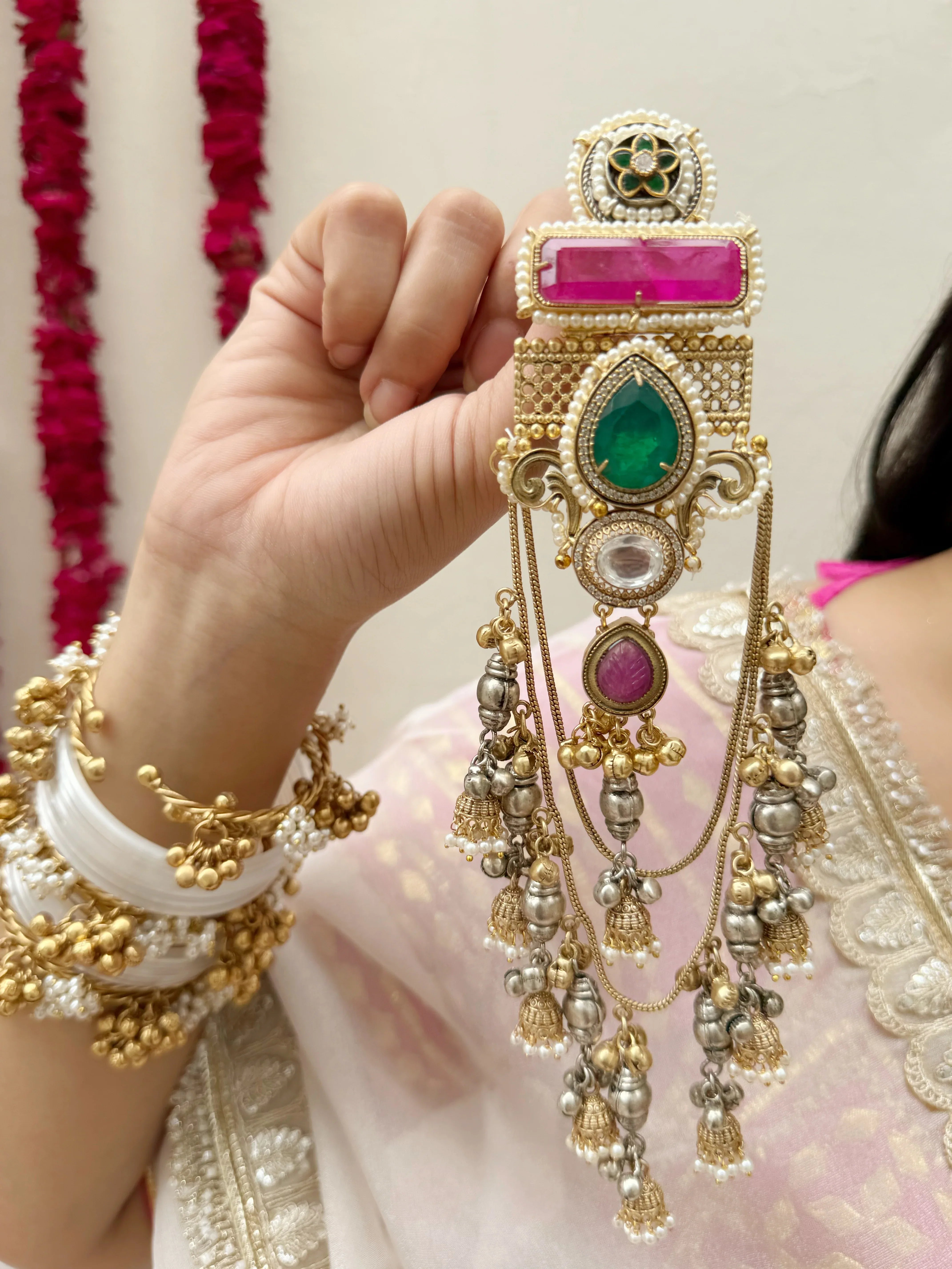 Dilbar Kashmiri Earrings - Jhaanjhariya