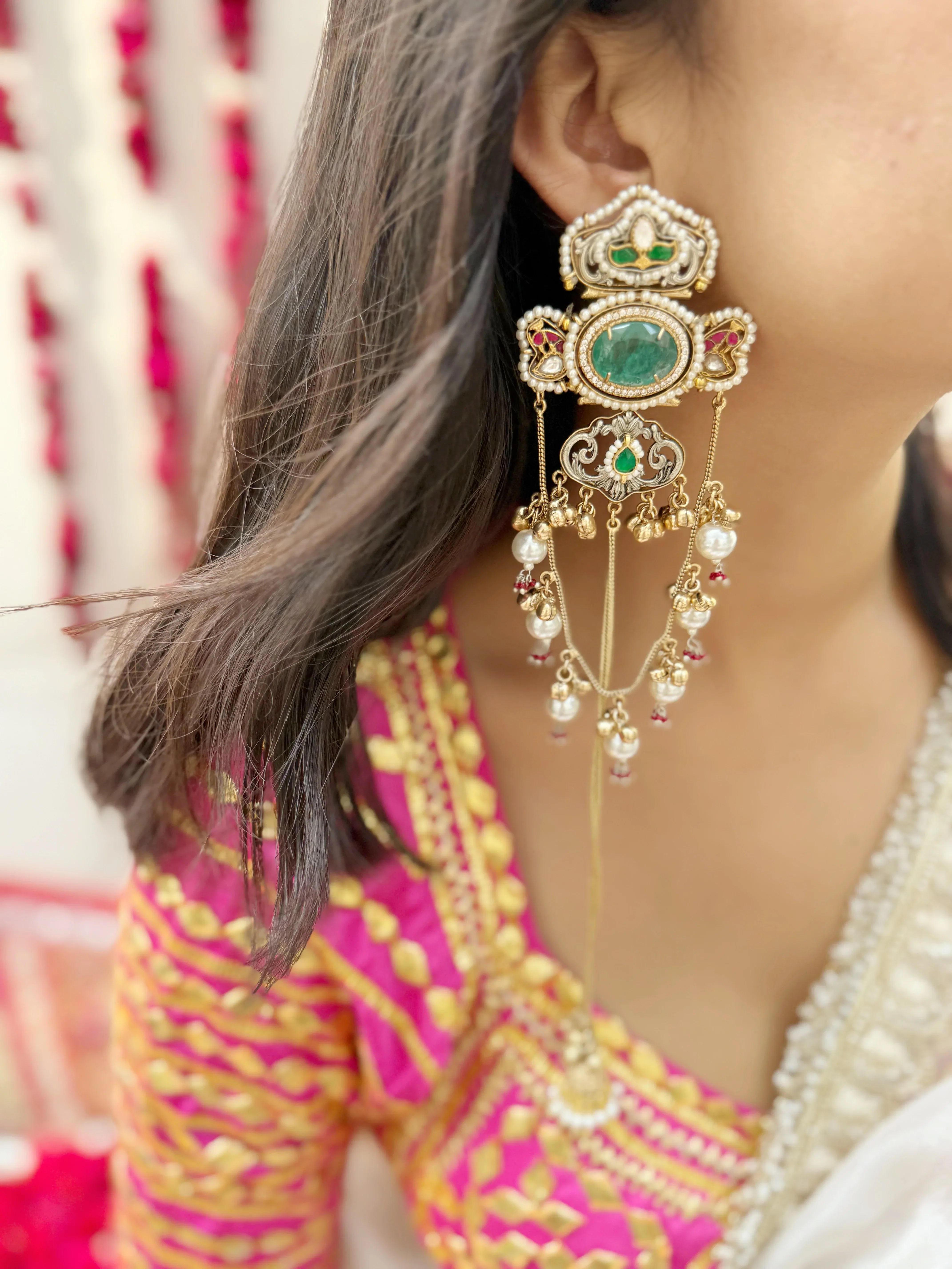 Nazara Kashmiri Earrings - Jhaanjhariya