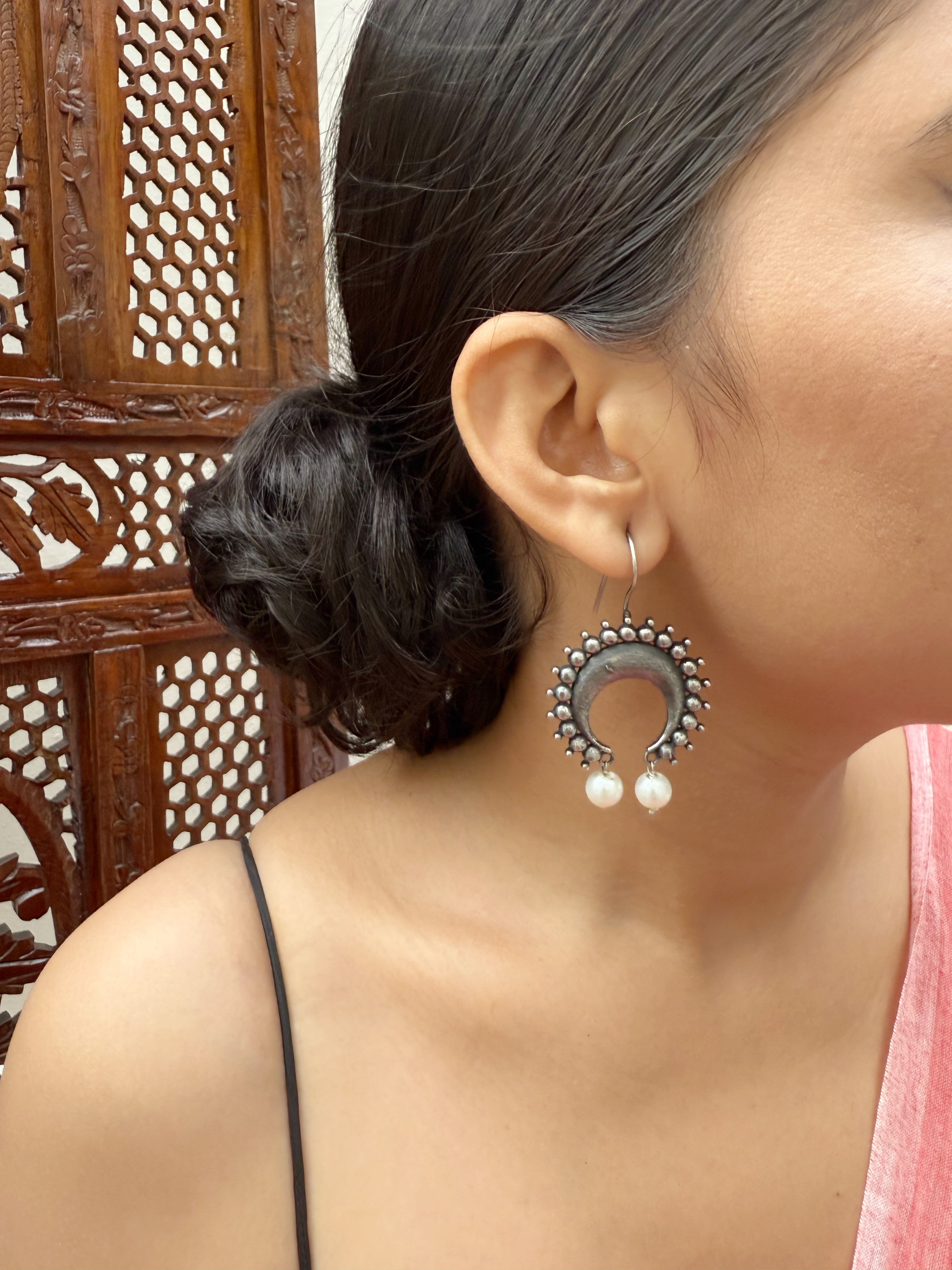 Chanda Pearls Hook Earrings