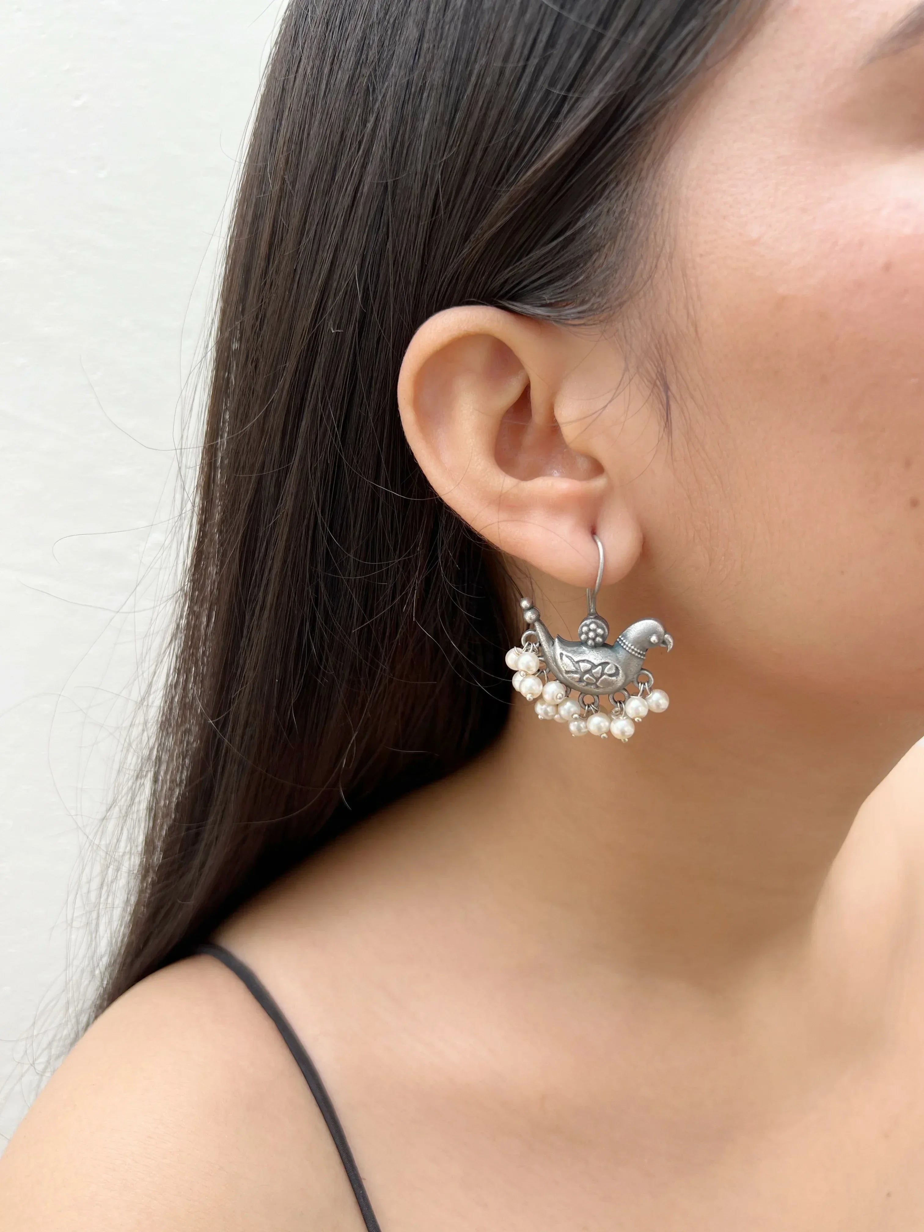 Hook Bird Earrings - Jhaanjhariya
