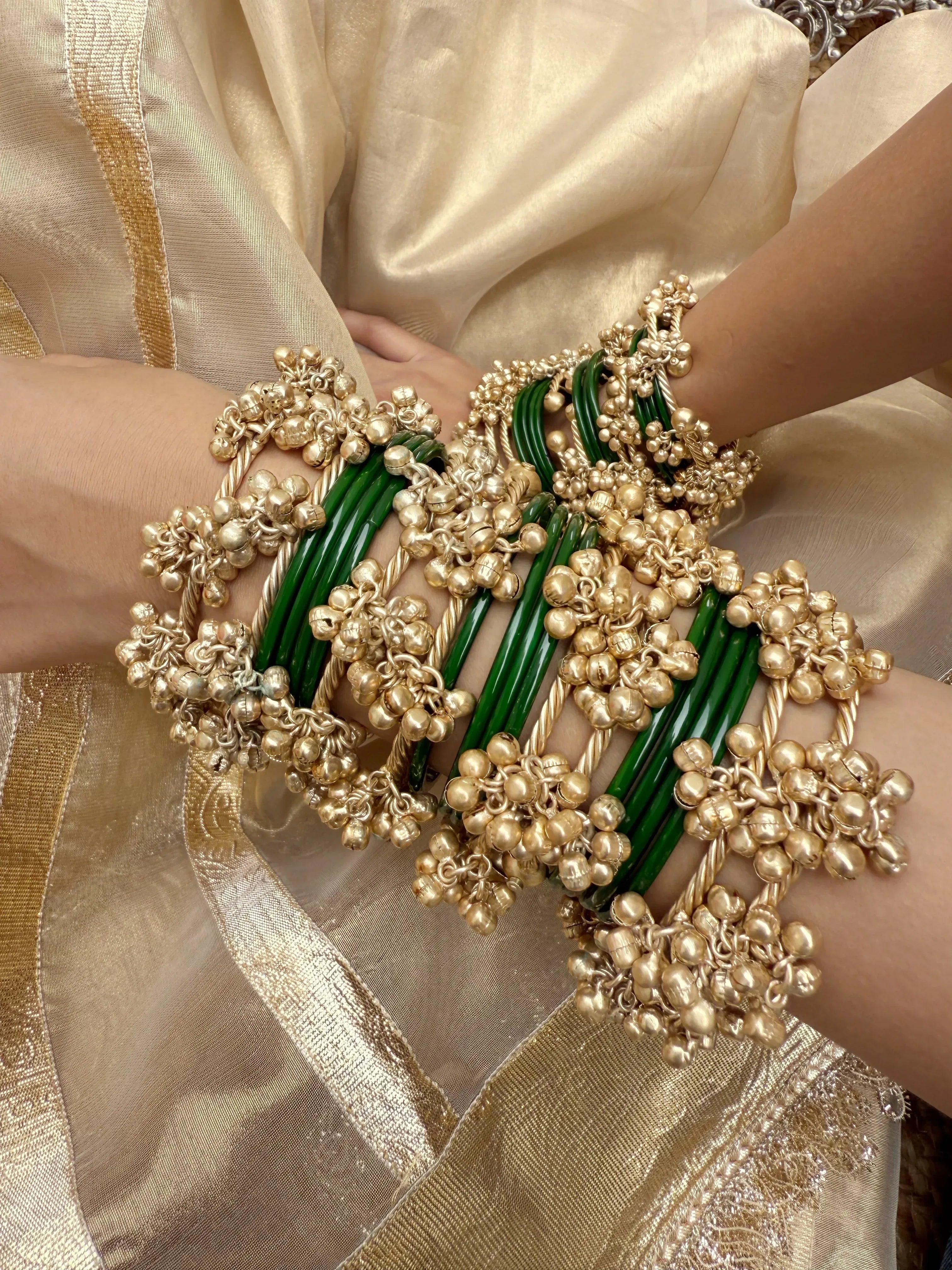 Chan Chan Ghunghroo Bangles ( set of 4) - Jhaanjhariya