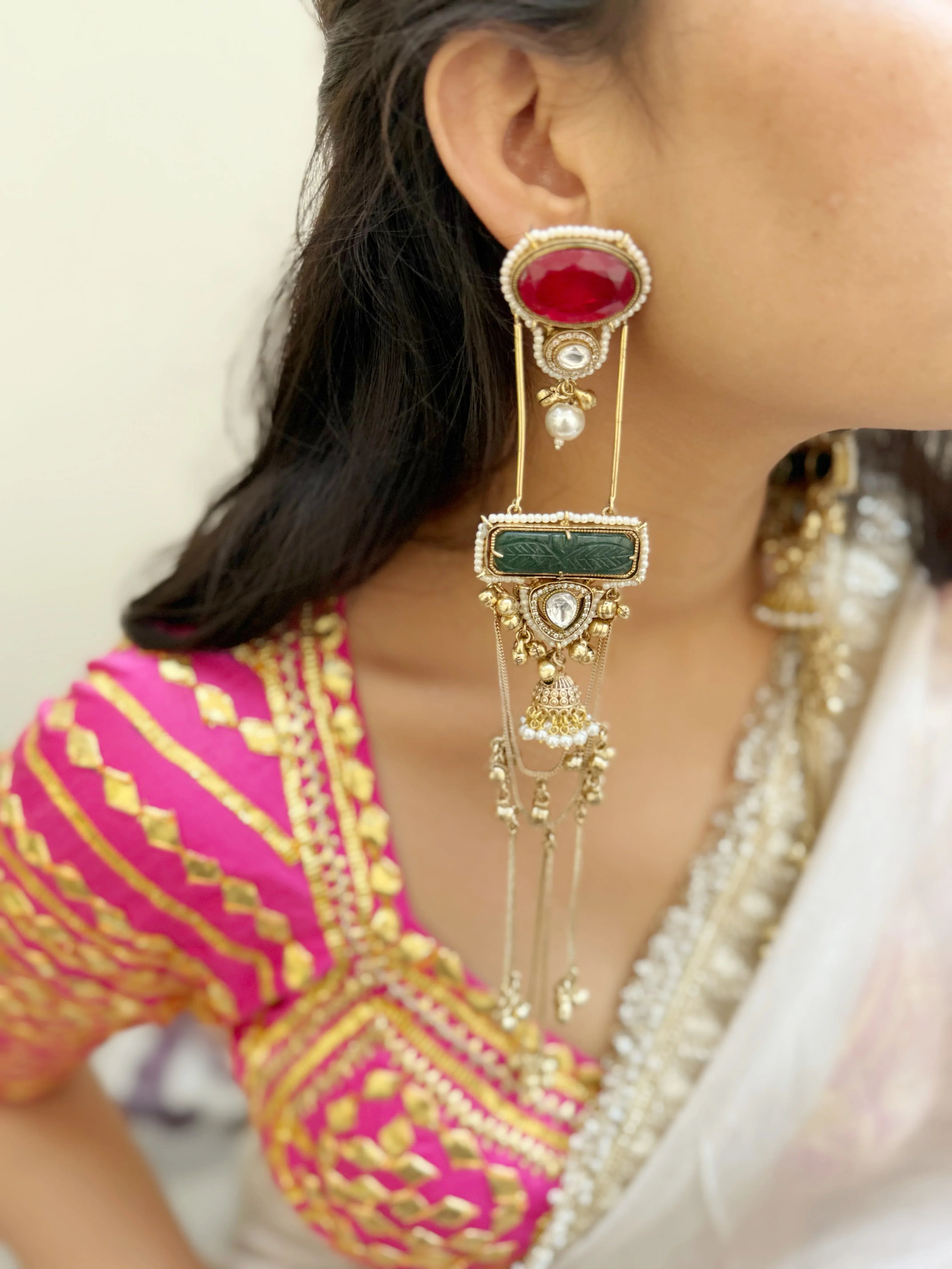 Zehn Kashmiri Earrings - Jhaanjhariya