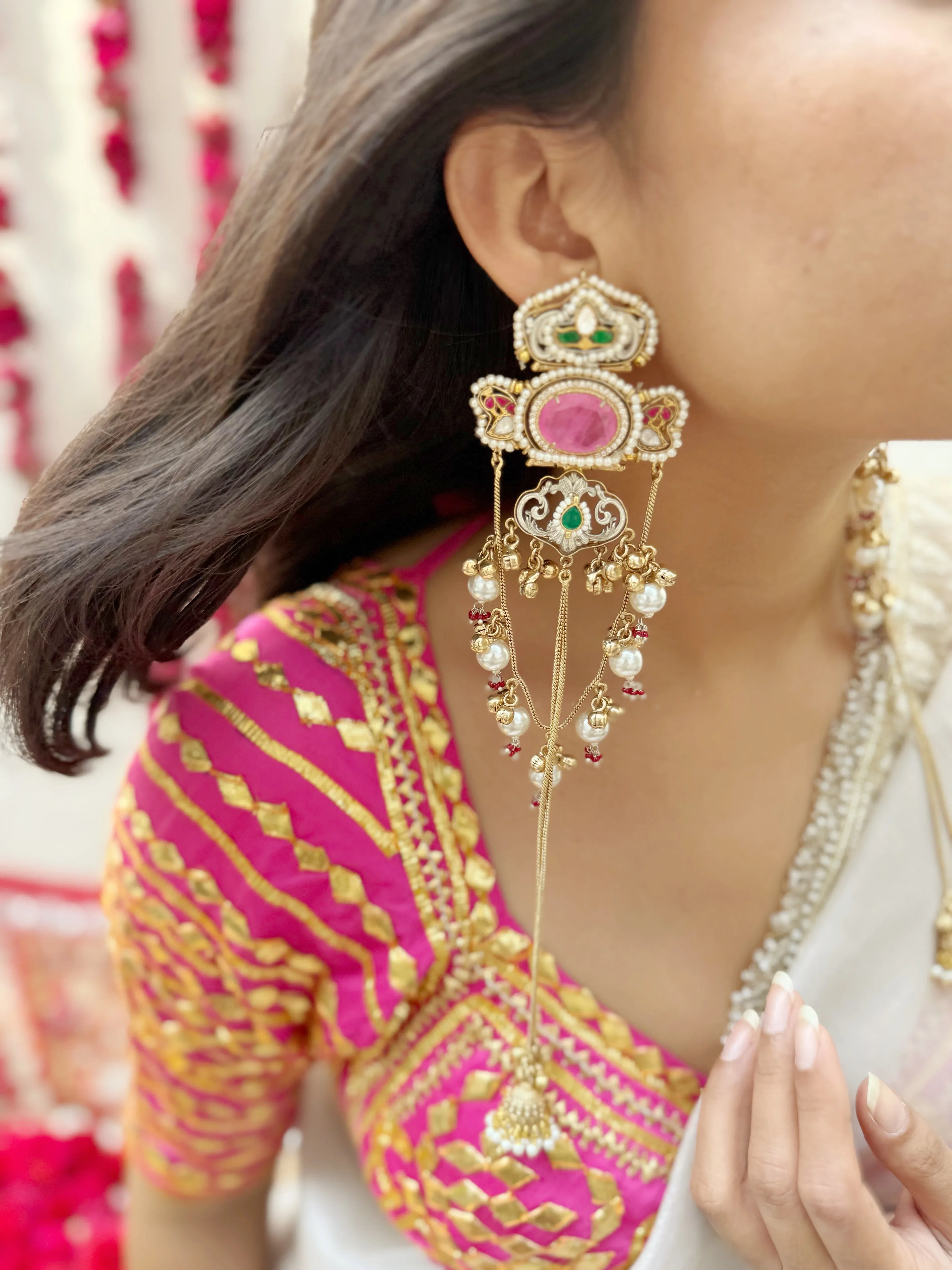 Nazara Kashmiri Earrings - Jhaanjhariya