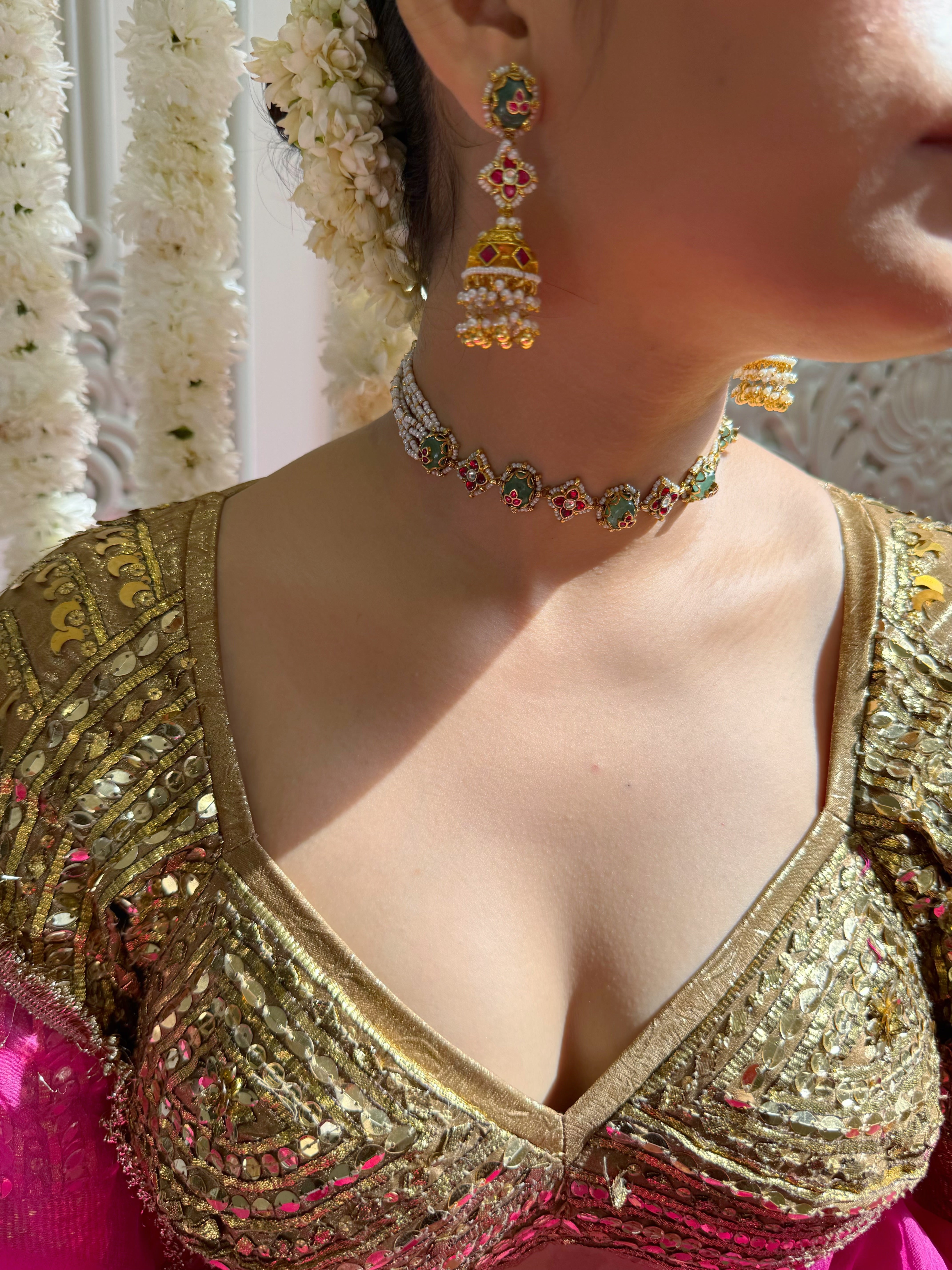 Nooré Hoor Choker Set ( Single Layer )