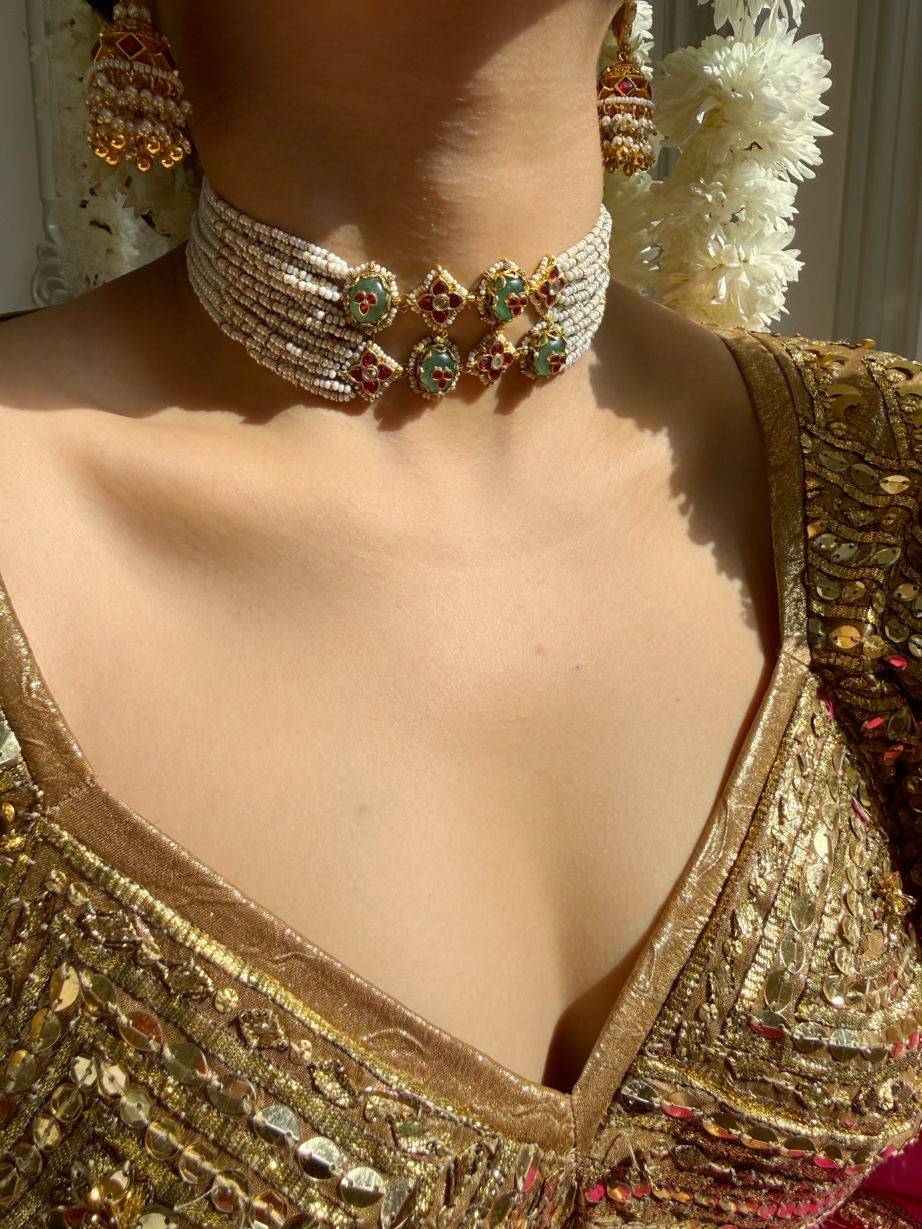 Nooré Hoor Choker Set ( Double Layer)