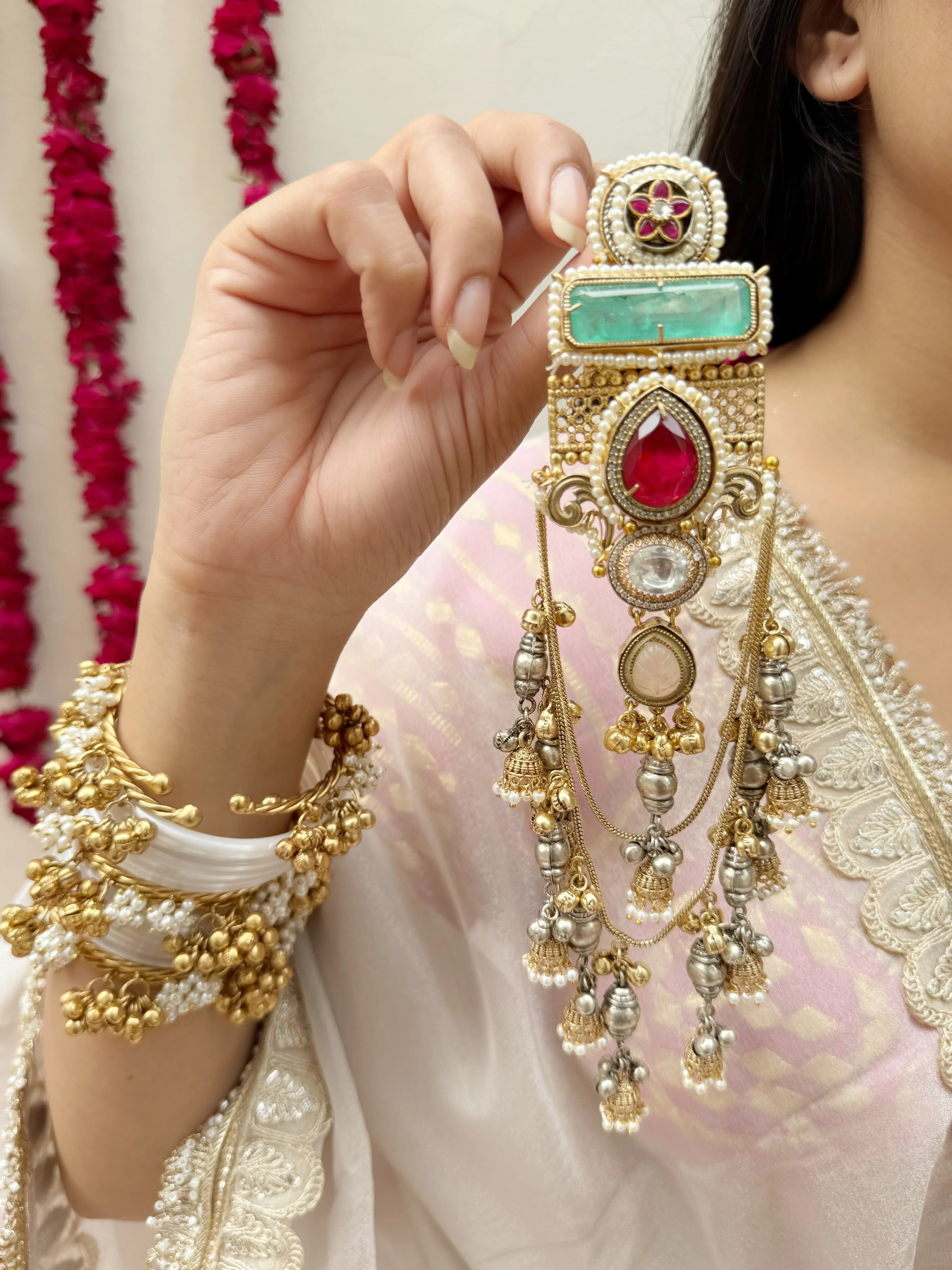 Dilbar Kashmiri Earrings - Jhaanjhariya