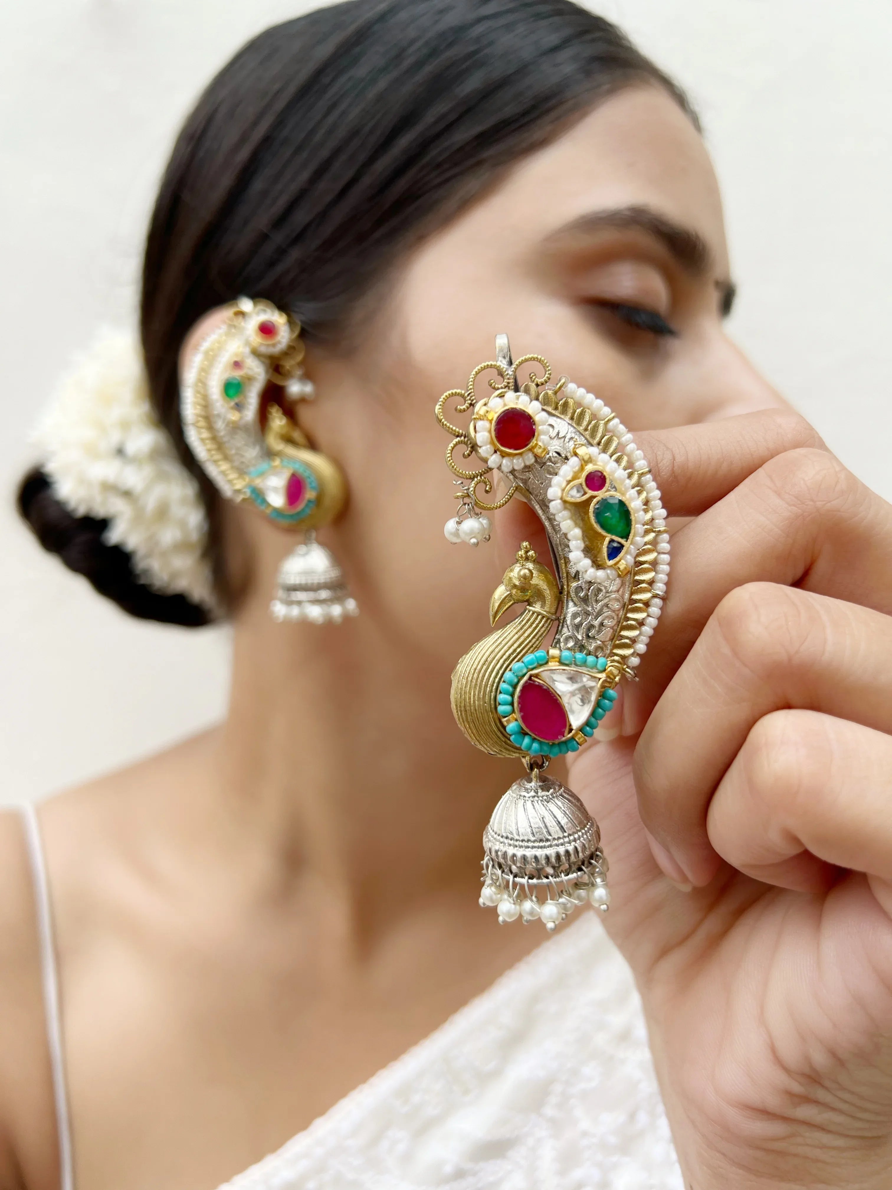 Saaz Fusion Earcuffs - Jhaanjhariya
