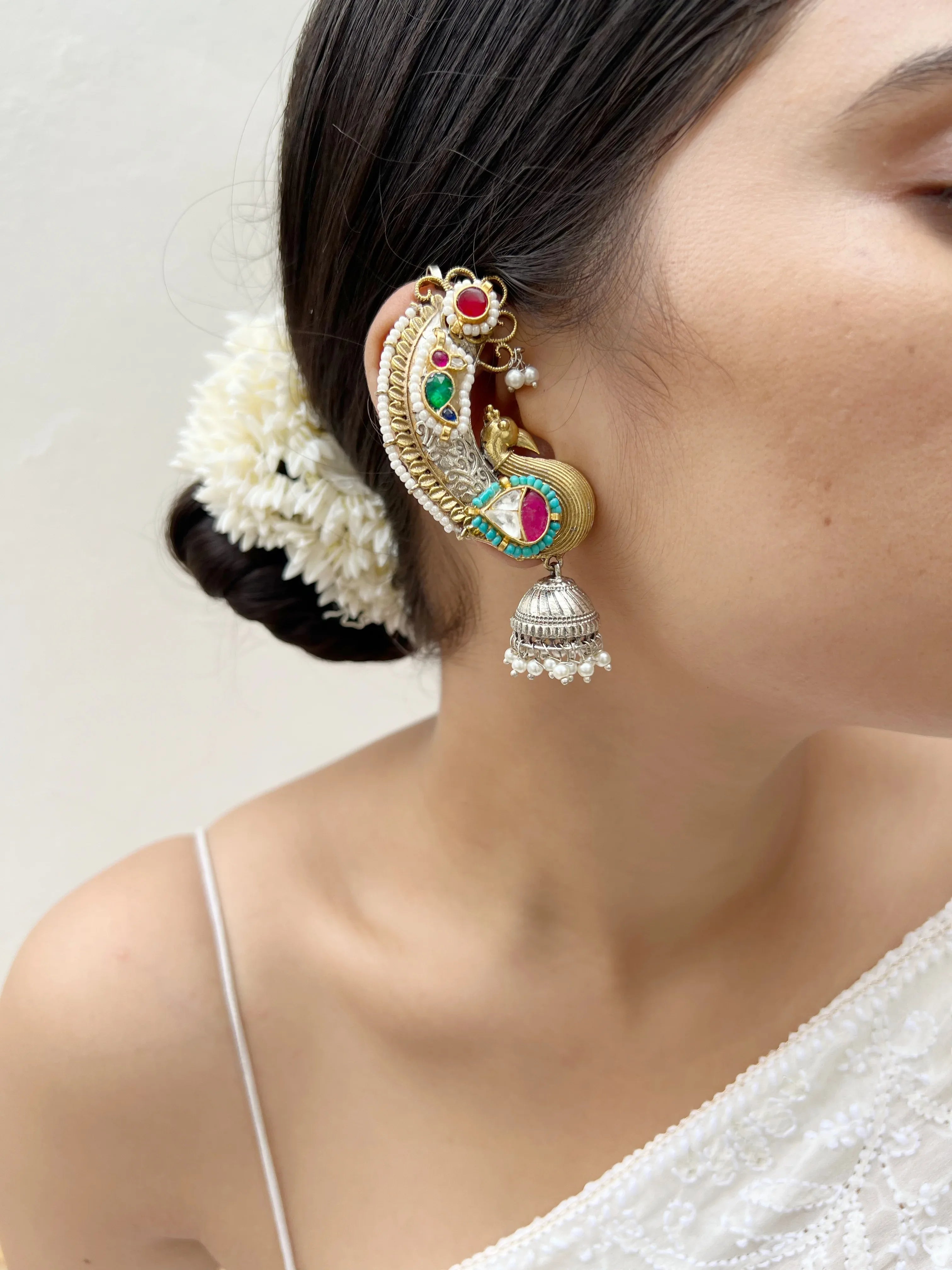 Saaz Fusion Earcuffs - Jhaanjhariya