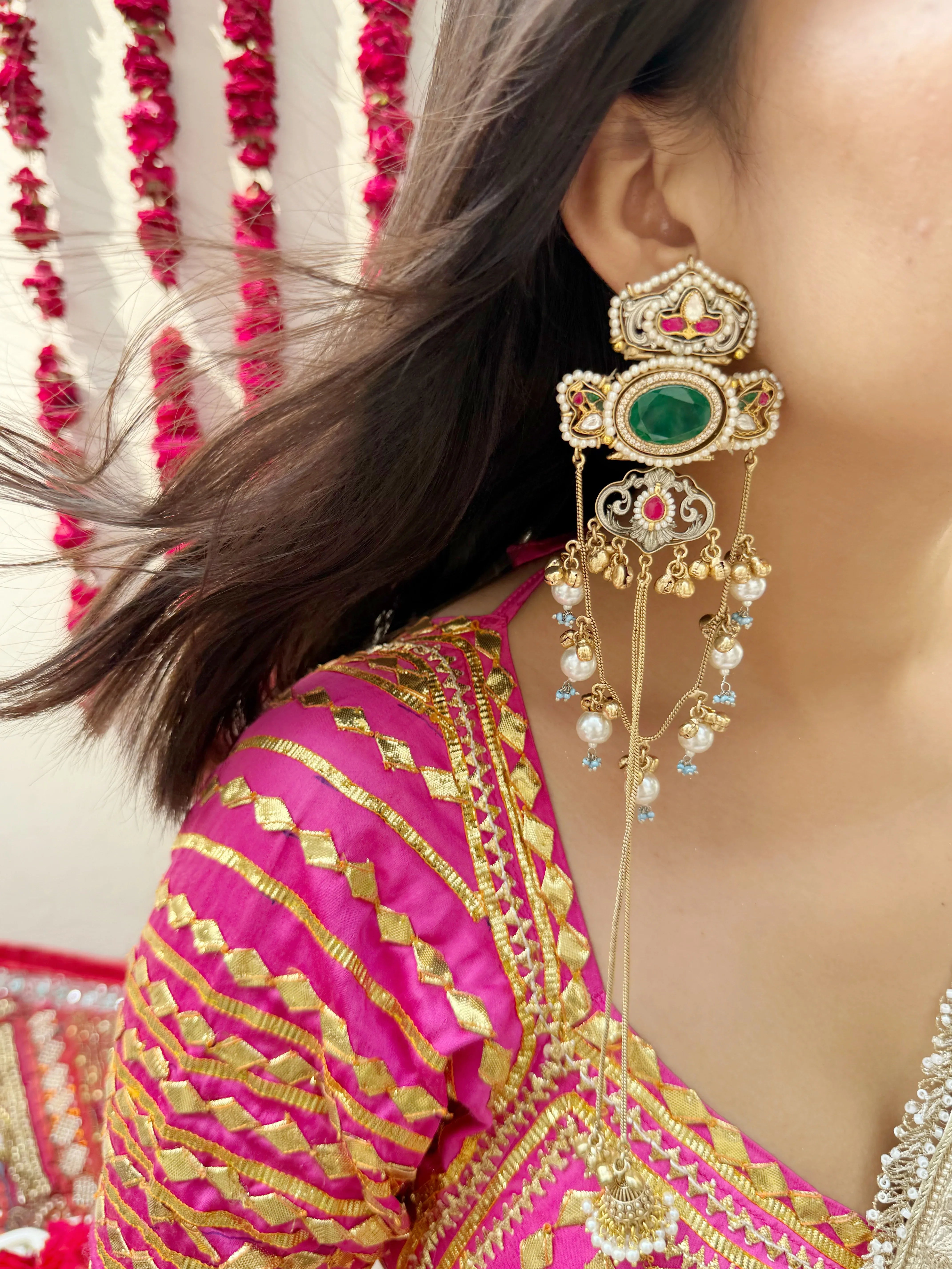 Nazara Kashmiri Earrings - Jhaanjhariya