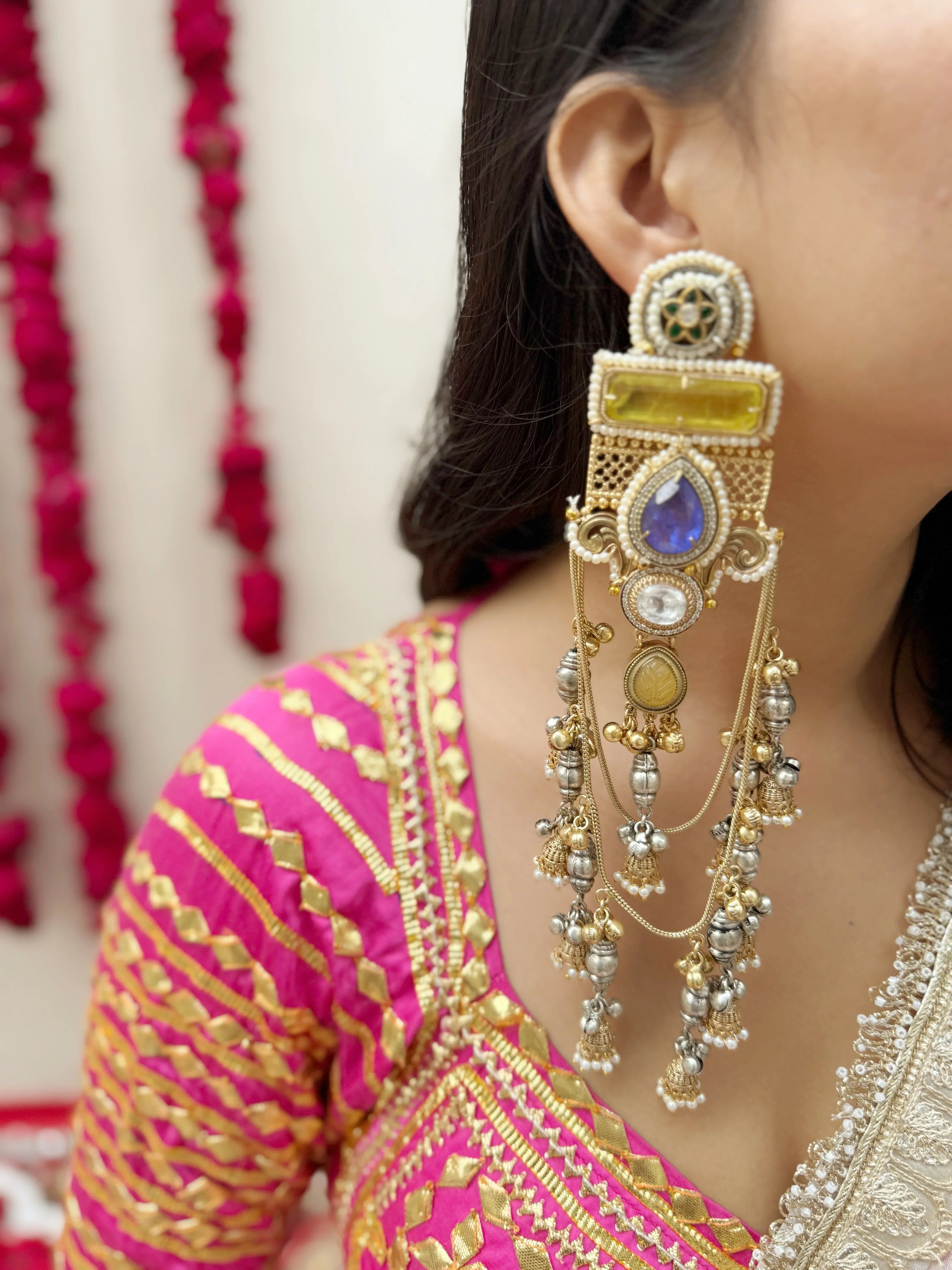 Dilbar Kashmiri Earrings - Jhaanjhariya