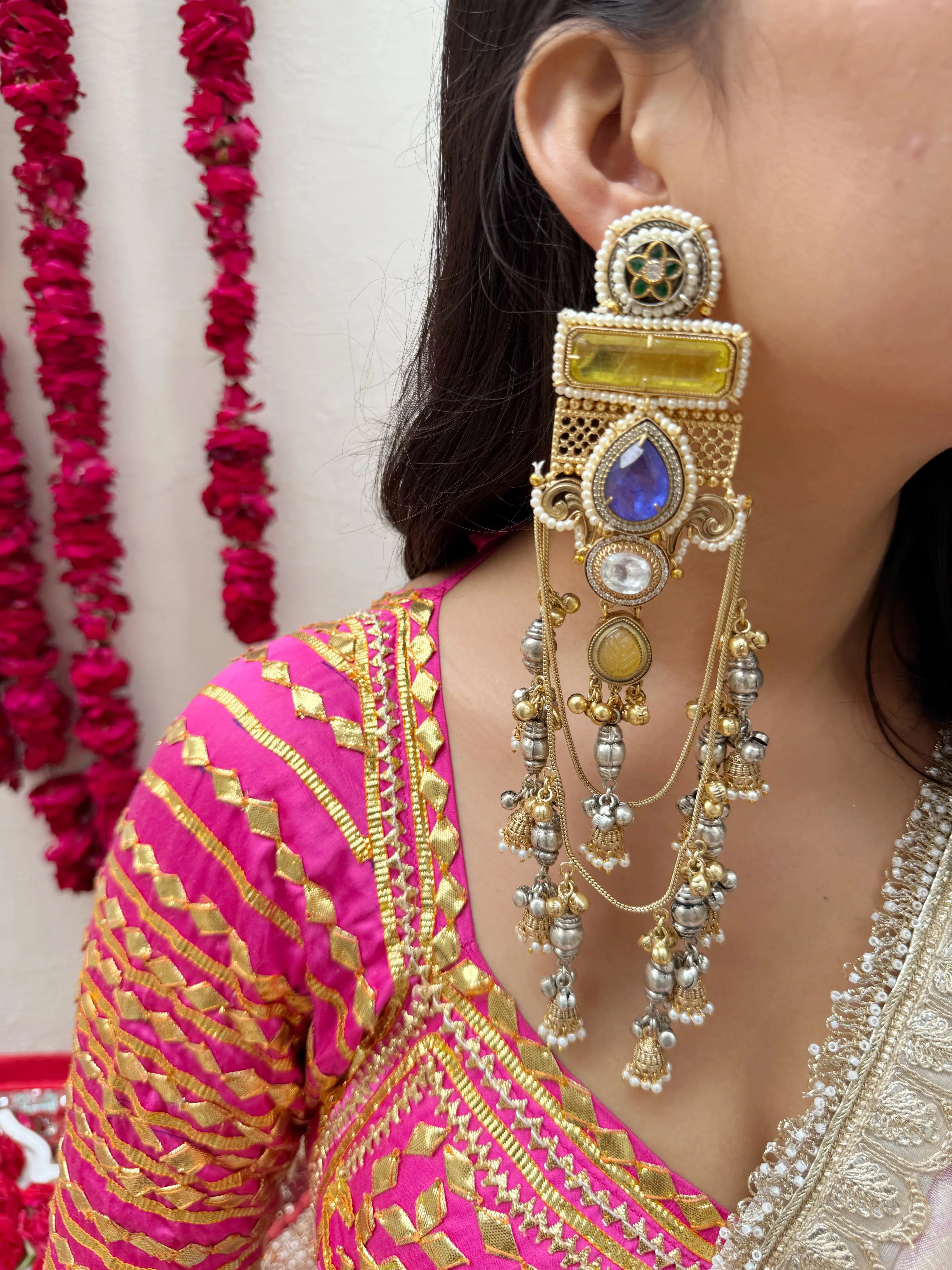 Dilbar Kashmiri Earrings - Jhaanjhariya