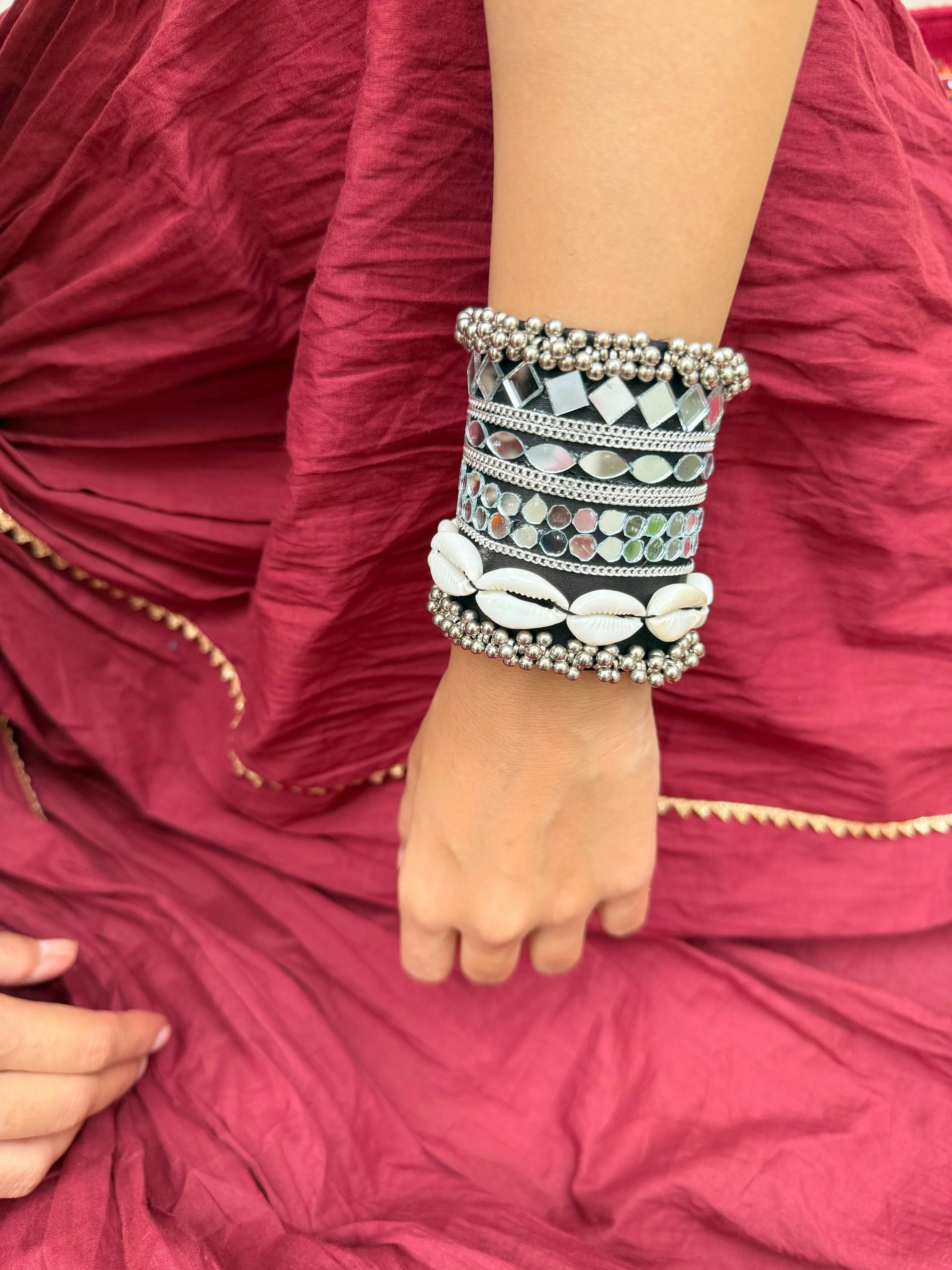 Cowri Handcrafted Handcuff - Jhaanjhariya