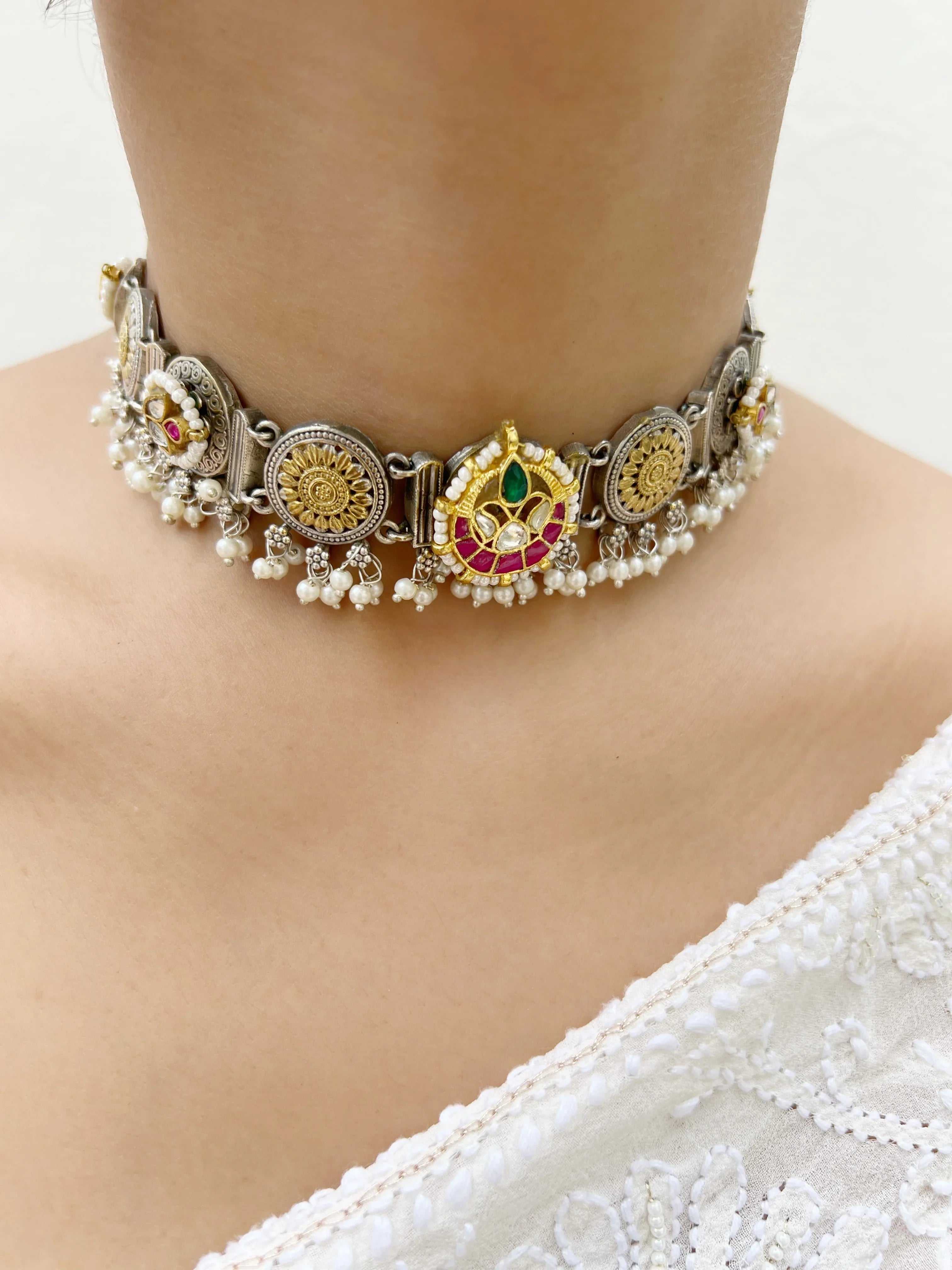 Jhalak-Sadabahar Choker Set - Jhaanjhariya