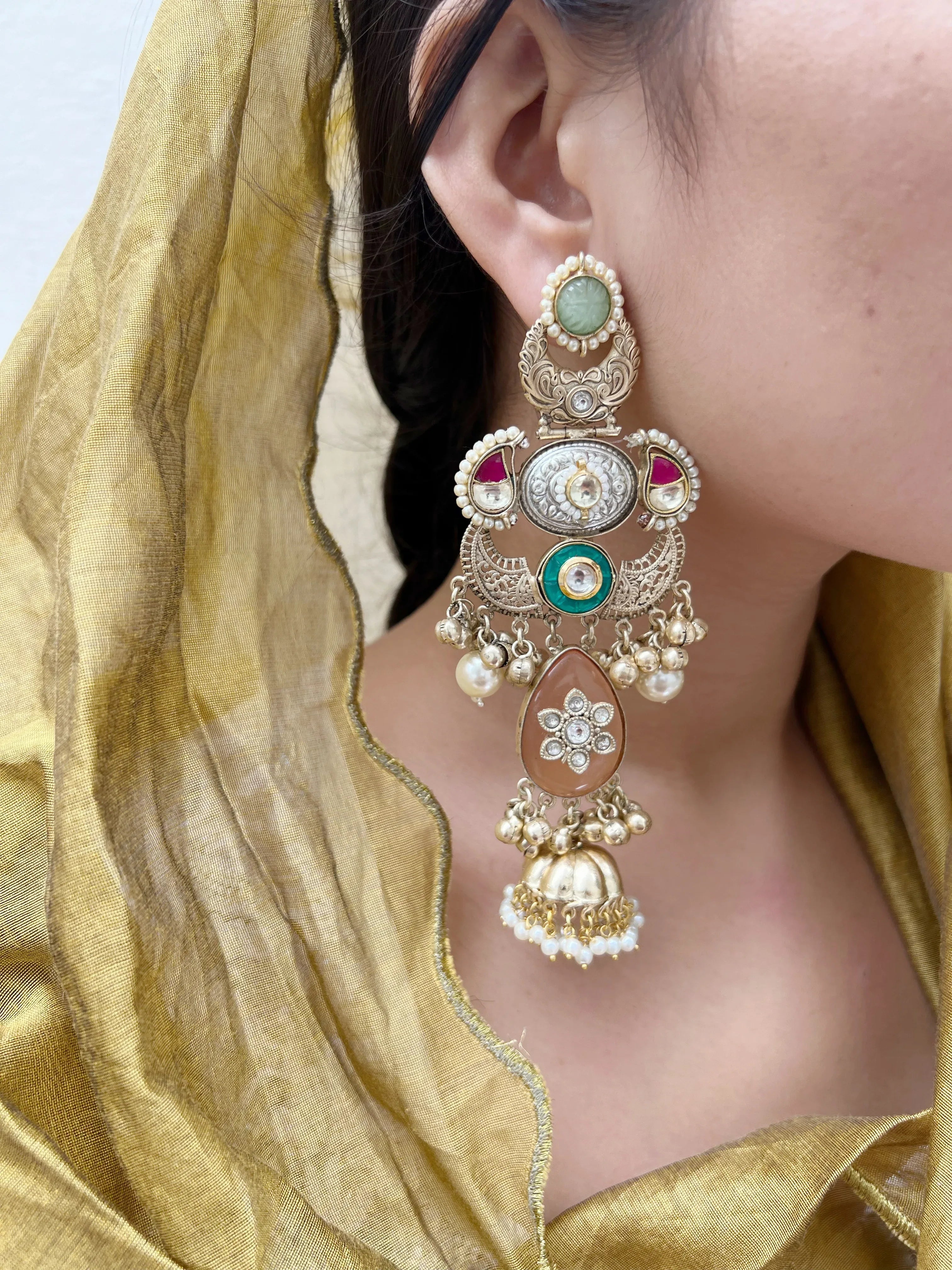 Sajni Statement Danglers - Jhaanjhariya
