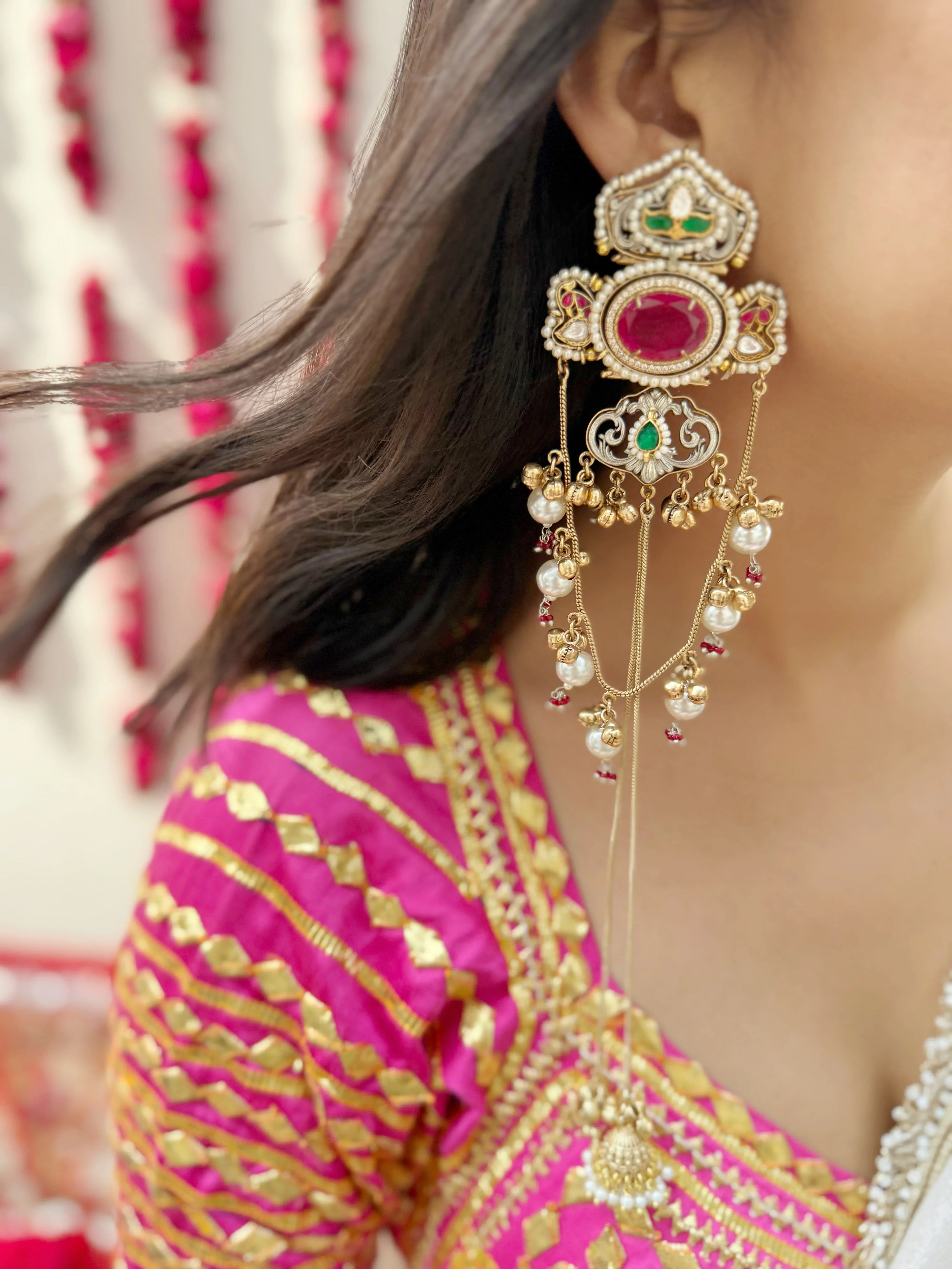 Nazara Kashmiri Earrings - Jhaanjhariya
