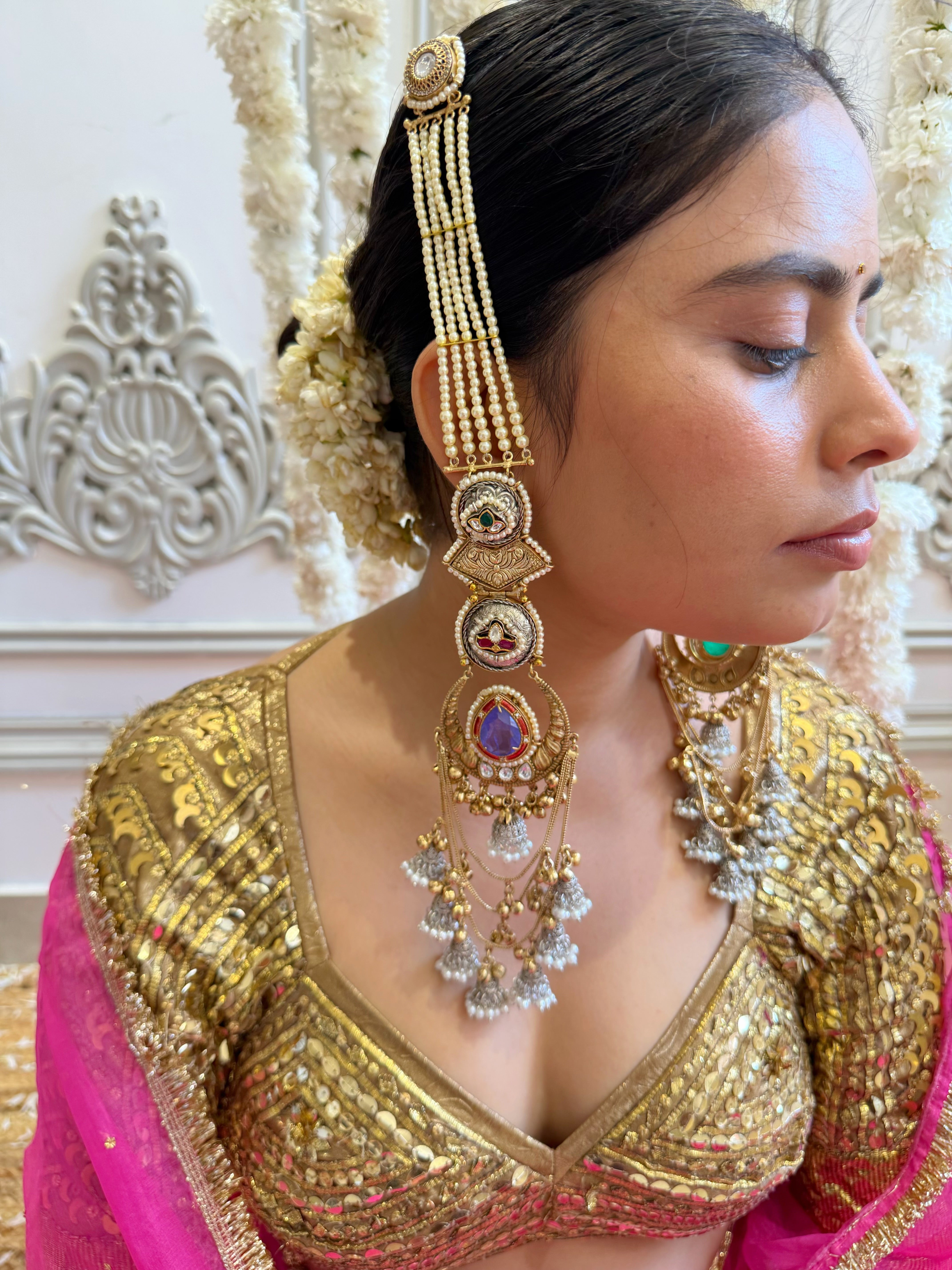 Ishq-Ana Shehzadi Pearl Sahara Earrings