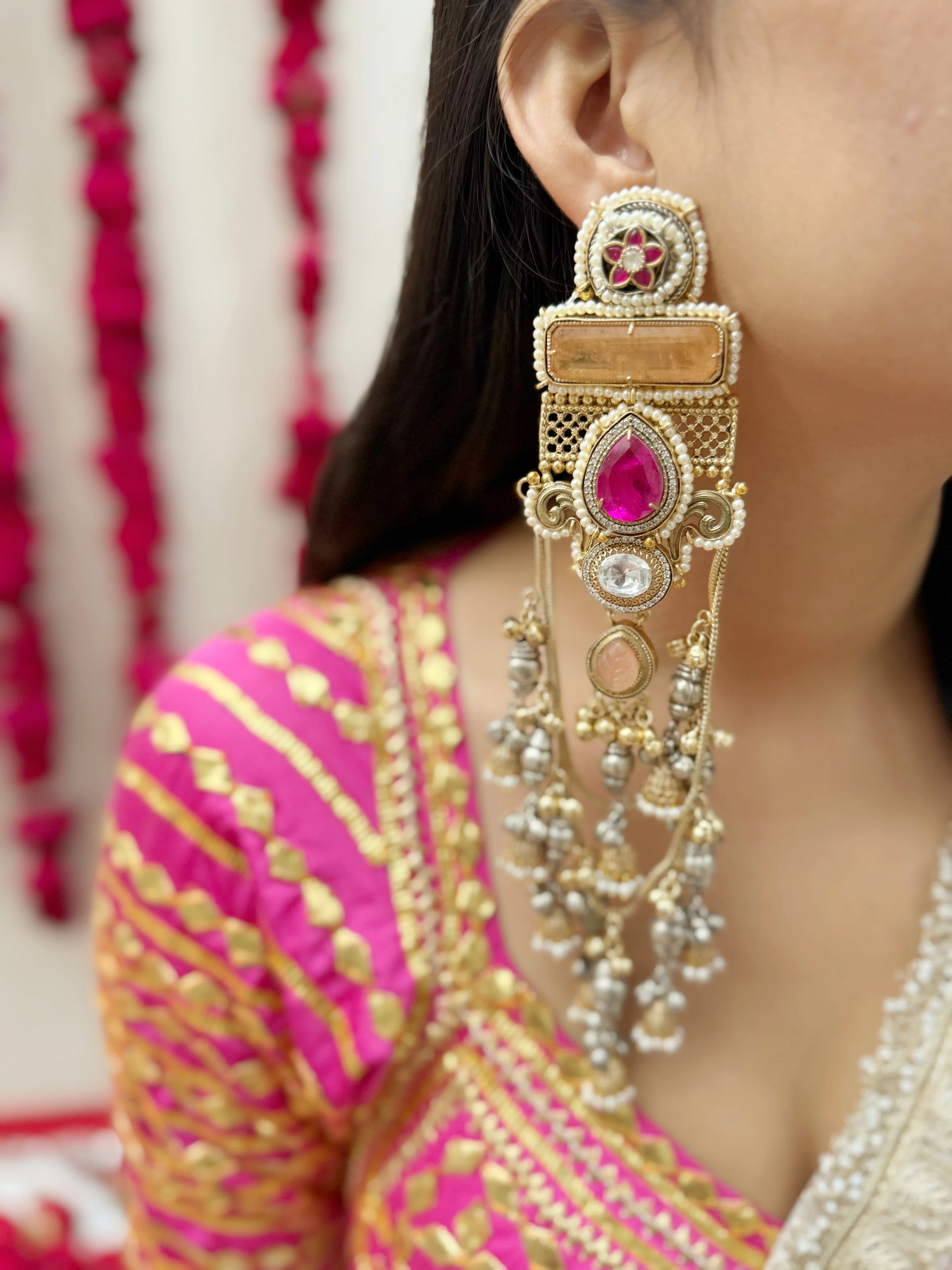 Dilbar Kashmiri Earrings - Jhaanjhariya