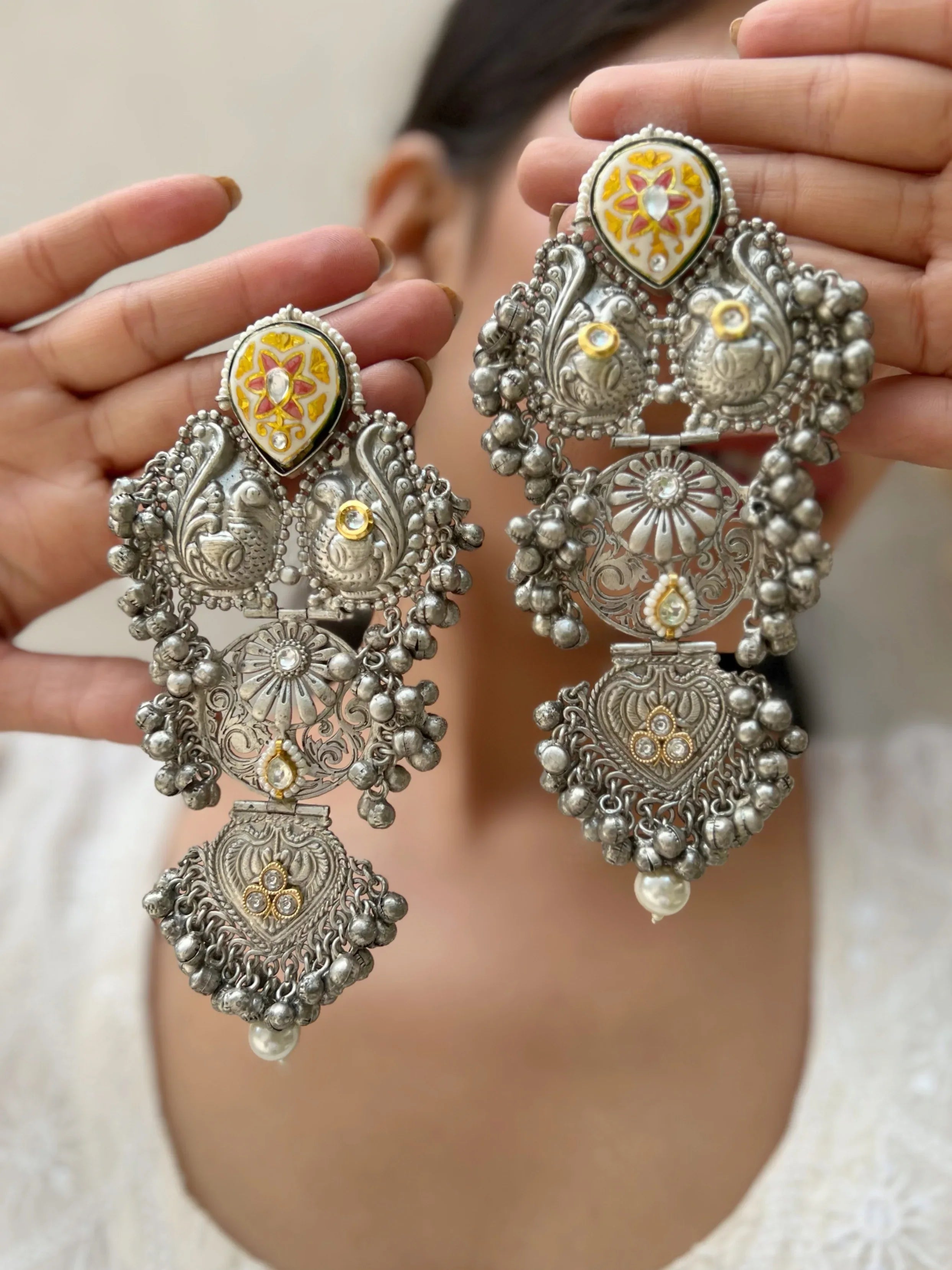Kangana Chandi Danglers - Jhaanjhariya