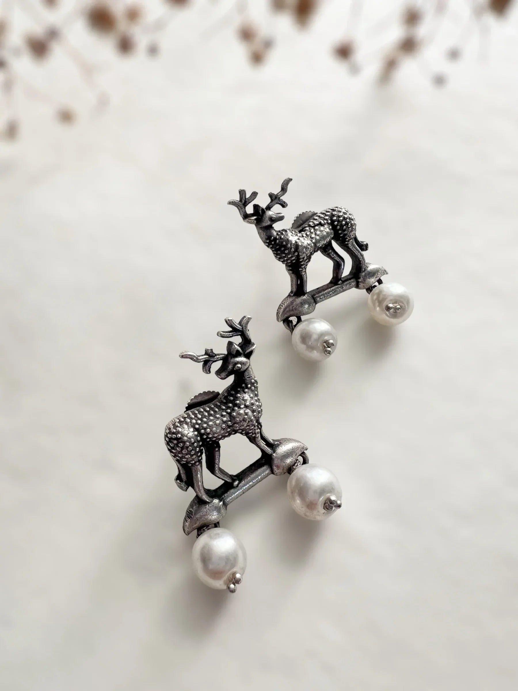 Hiranya Pearl Studs - Jhaanjhariya