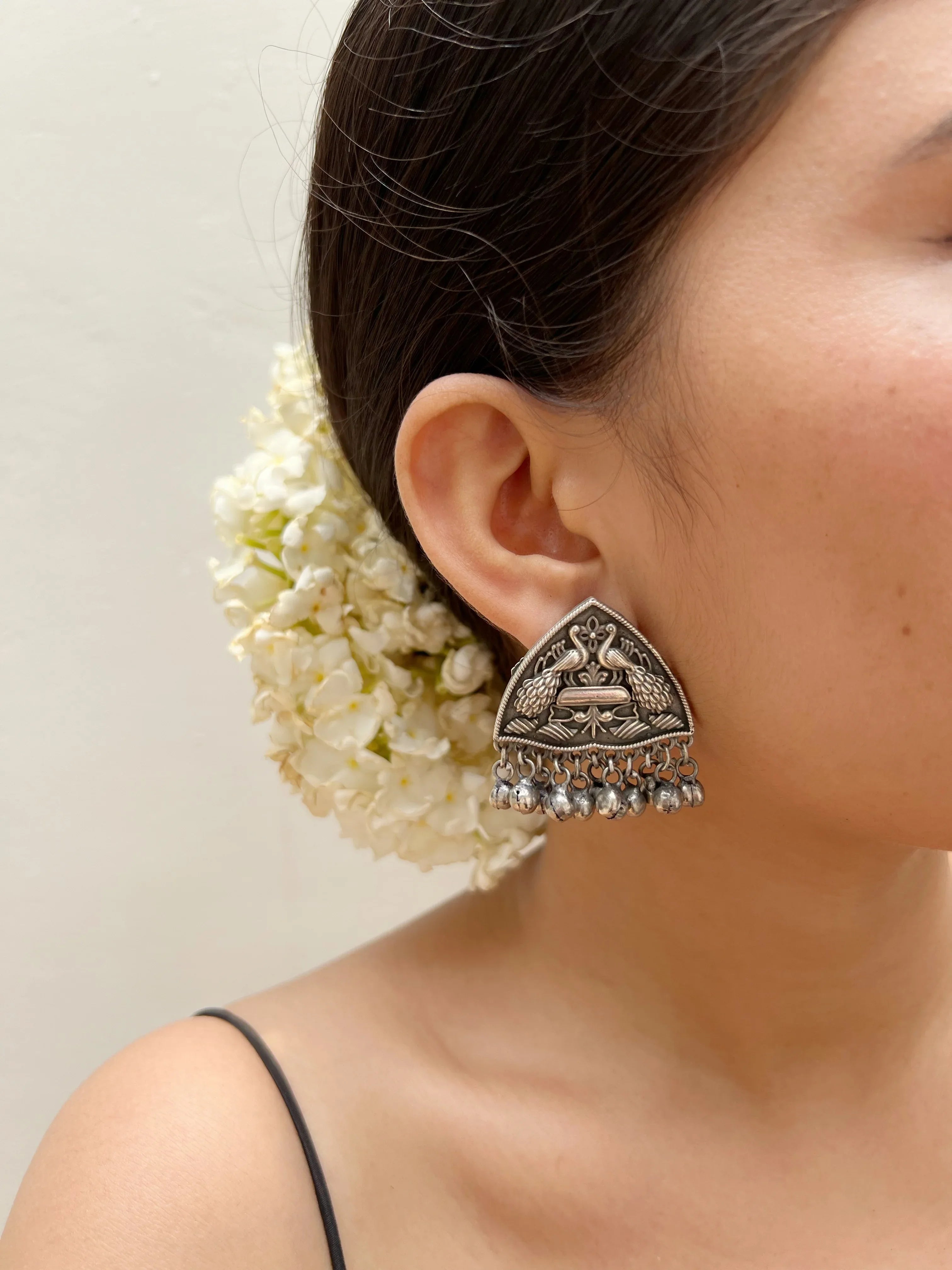 Mayur Ghoonghru Studs - Jhaanjhariya